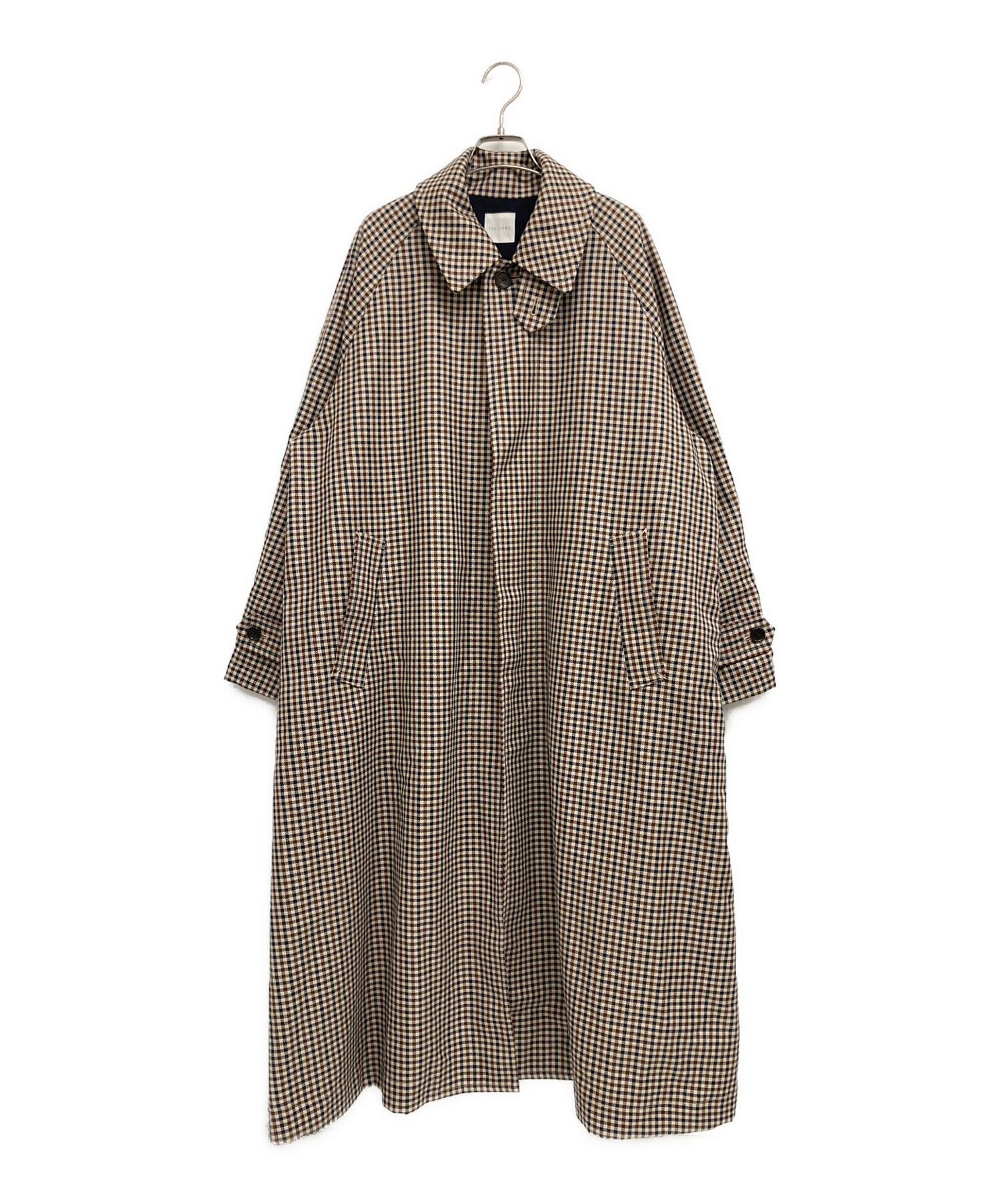 中古・古着通販】Toujours (トゥジュー) ガンクラブチェック オーバー