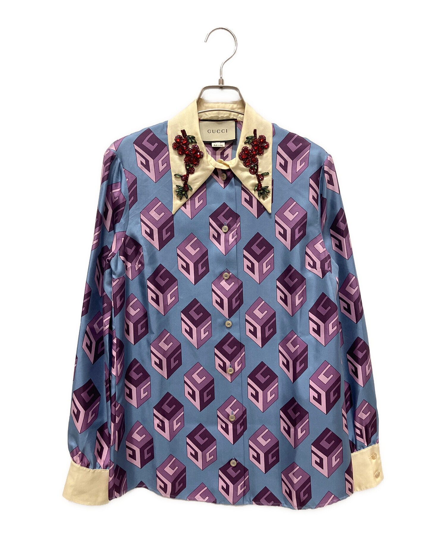 中古・古着通販】GUCCI (グッチ) GUCCI シルク ビジューキューブ 