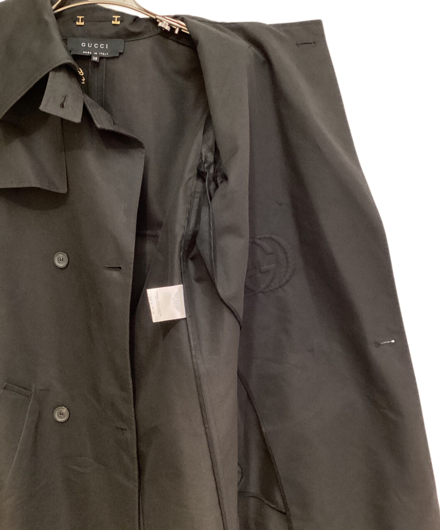 中古・古着通販】GUCCI (グッチ) ベルテッドロングトレンチコート