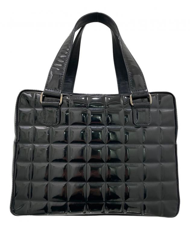 中古・古着通販】CHANEL (シャネル) チョコバー ハンドバッグ ブラック