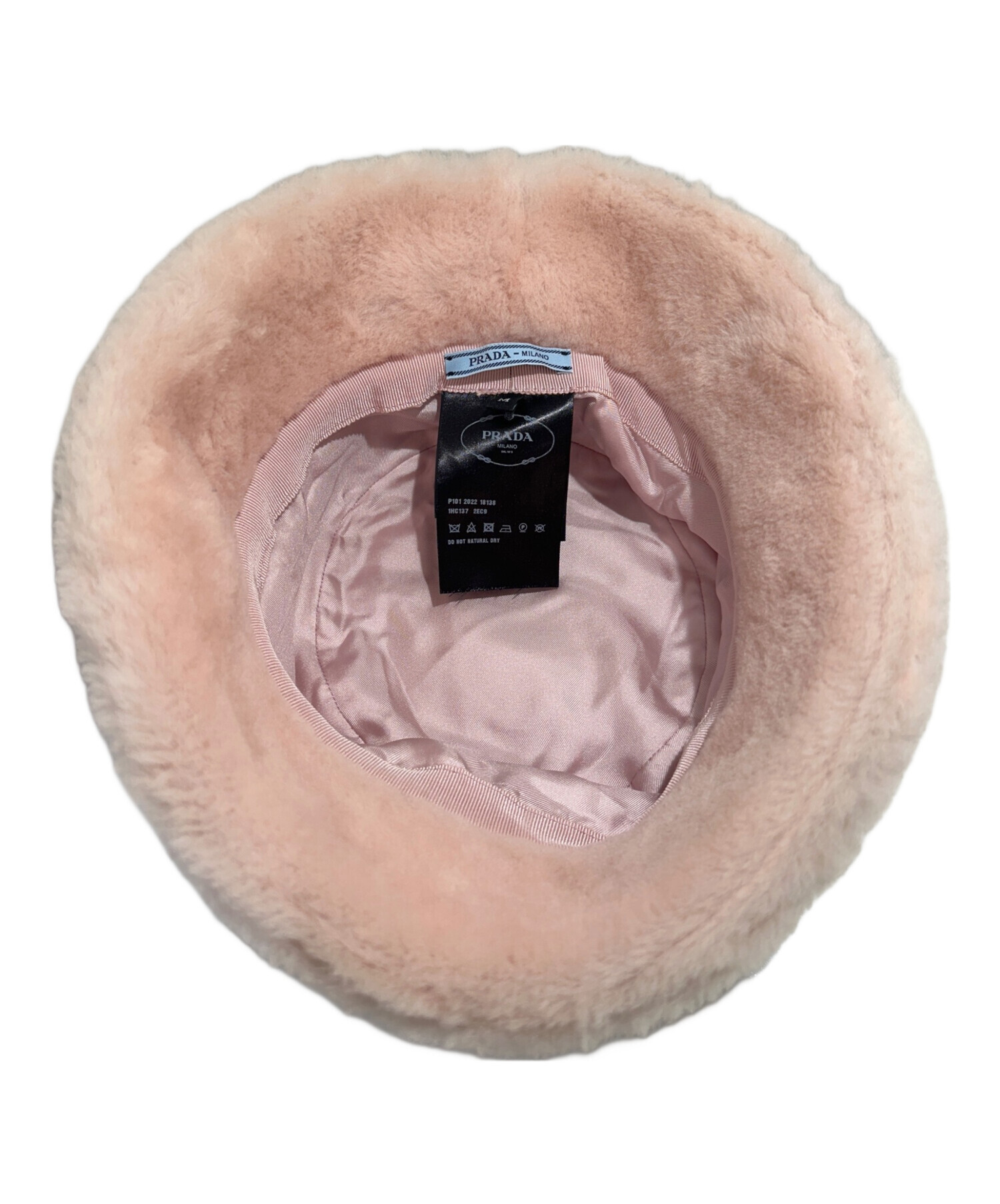 中古・古着通販】PRADA (プラダ) ファーバケットハット ライトピンク