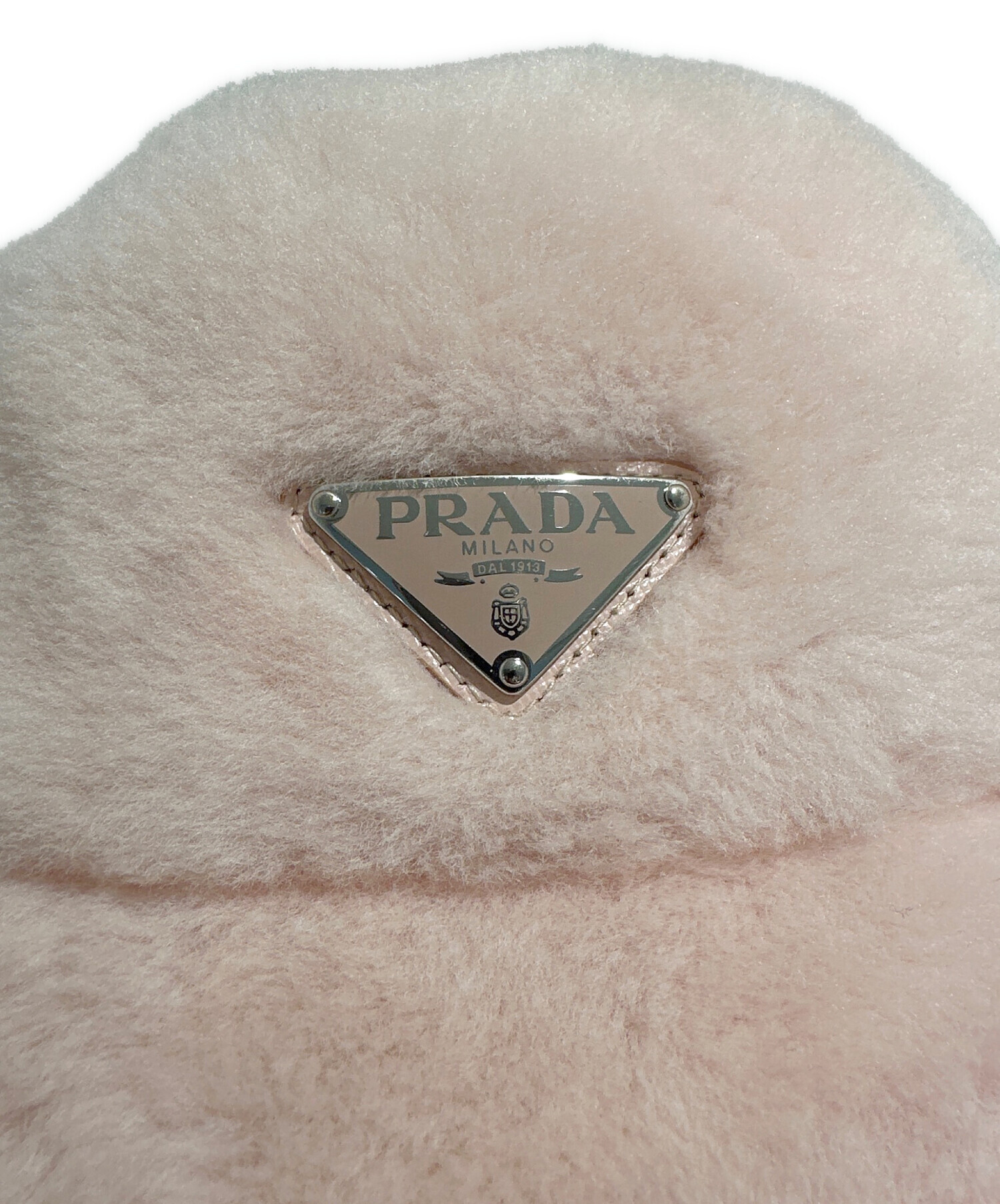 中古・古着通販】PRADA (プラダ) ファーバケットハット ライトピンク