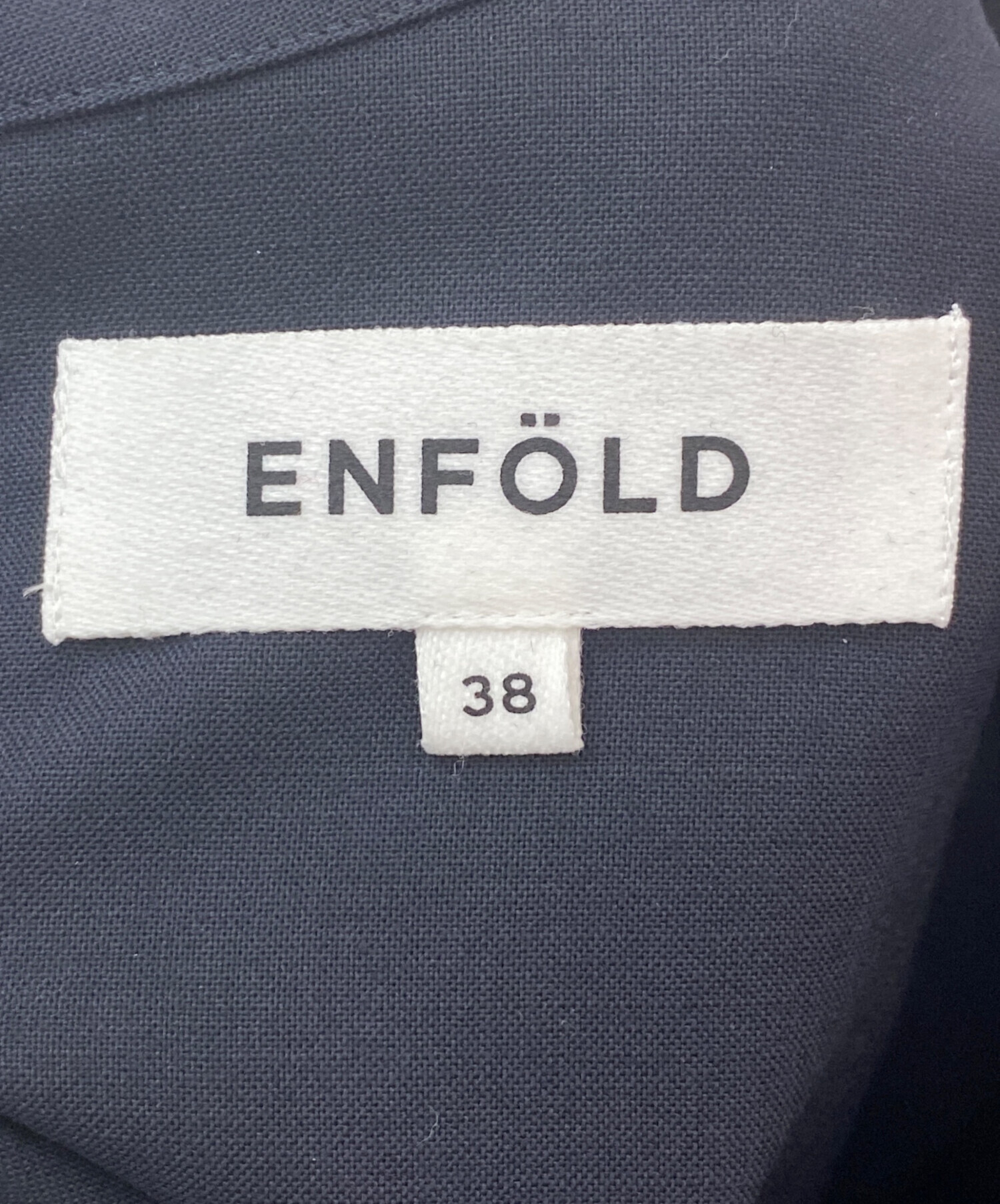 中古・古着通販】ENFOLD (エンフォルド) WRINKLES BLOUSE ブラック 