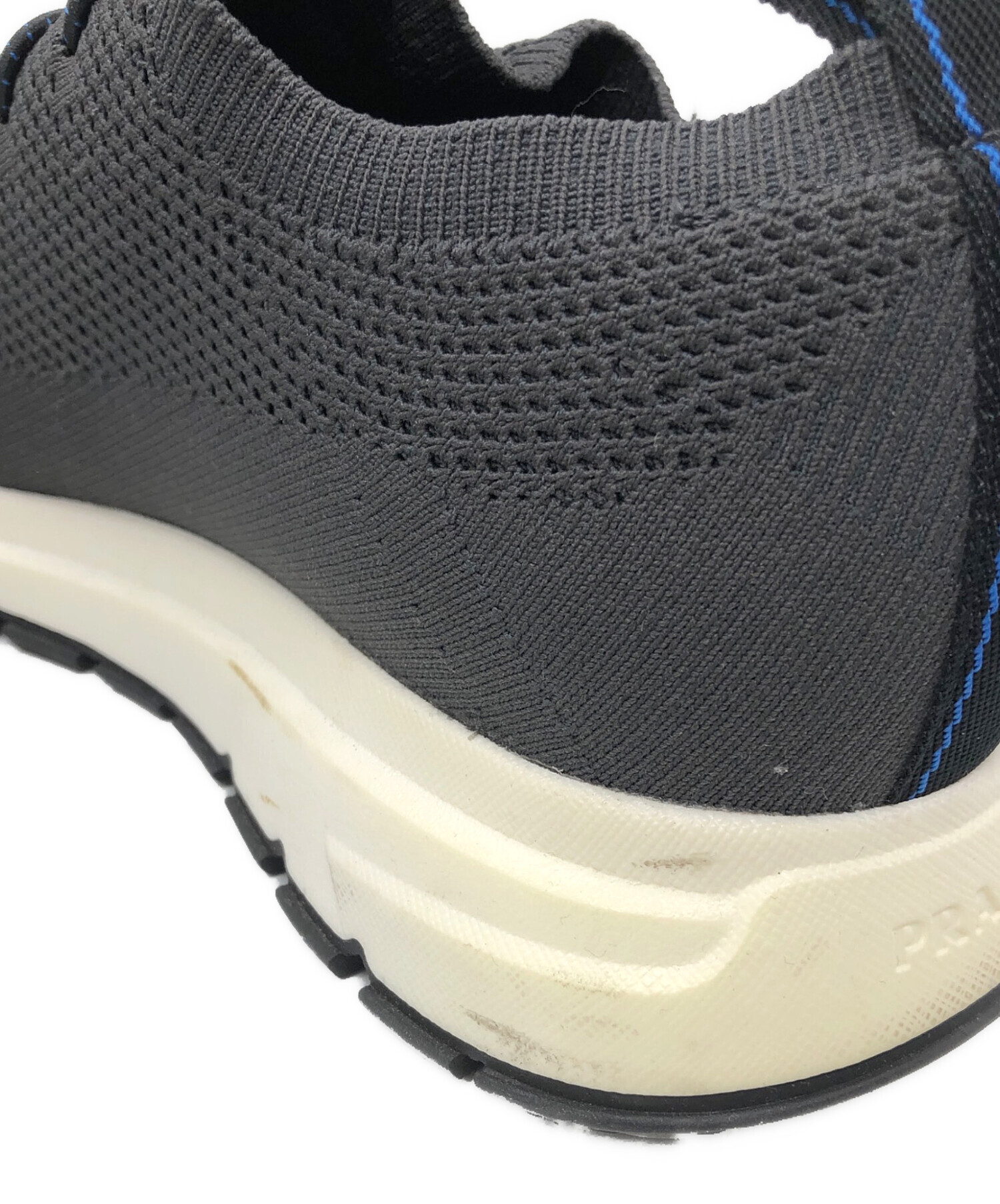 中古・古着通販】PRADA (プラダ) ニットソックススニーカー グレー