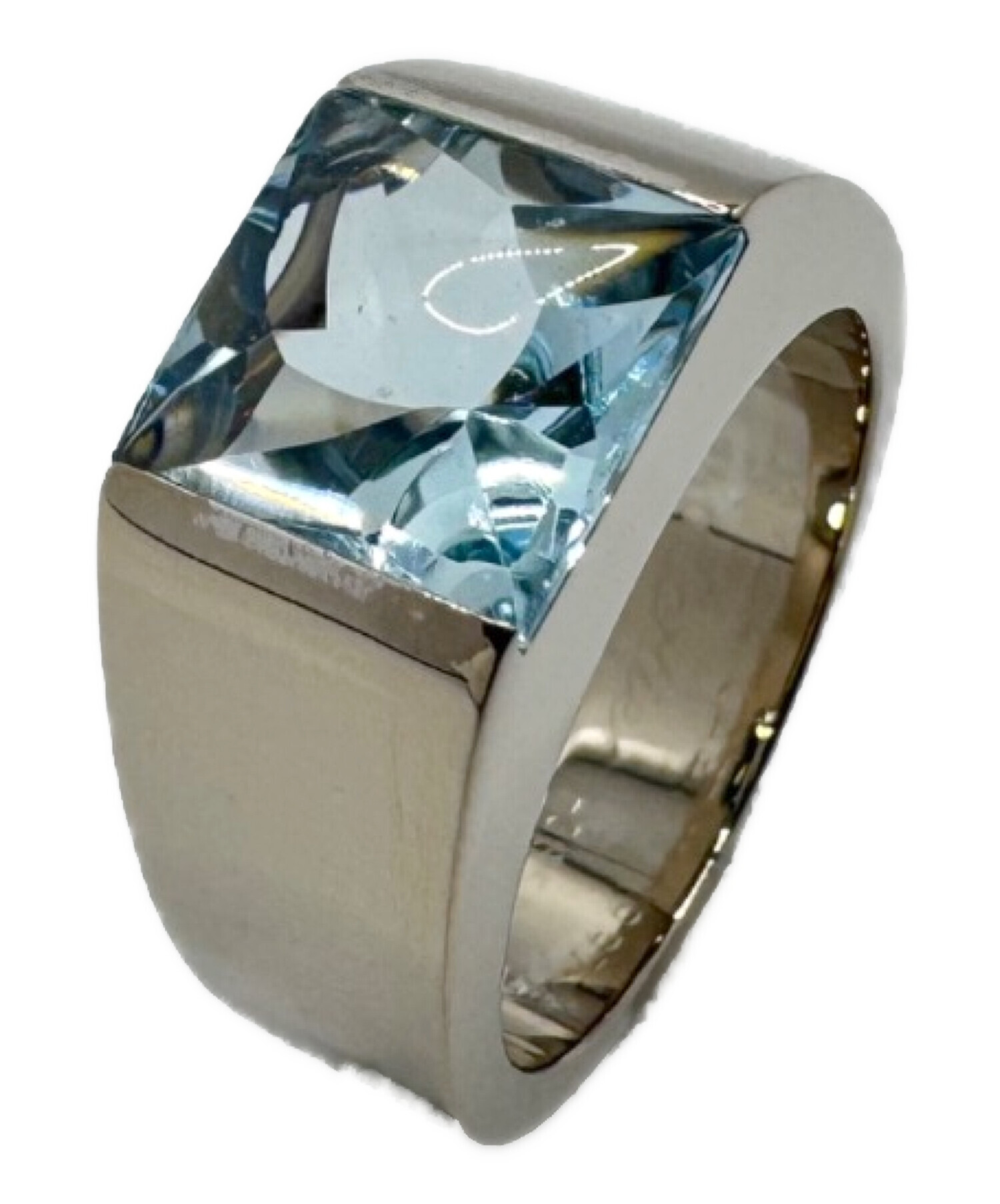 中古・古着通販】Cartier (カルティエ) タンクアクアマリン リング