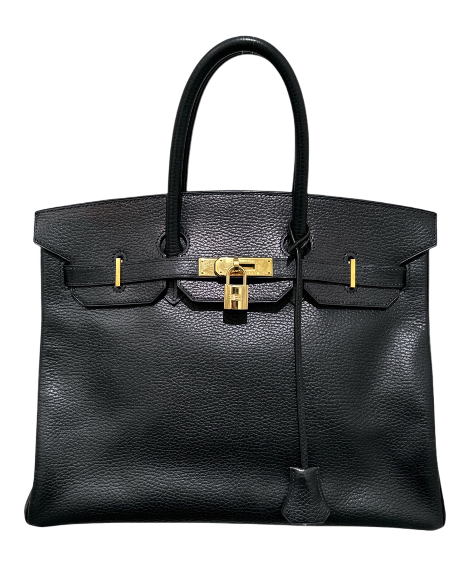 中古・古着通販】HERMES (エルメス) バーキン35 ブラック×ゴールド金具  
