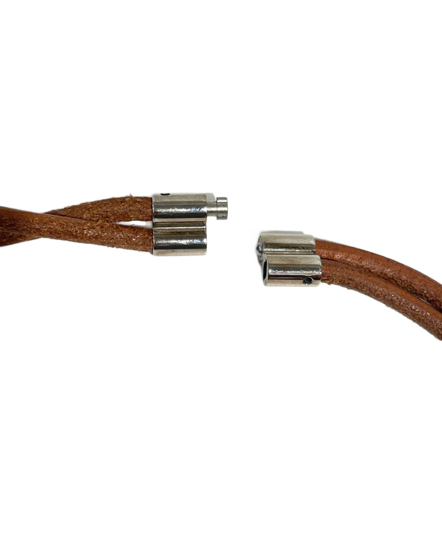 中古・古着通販】HERMES (エルメス) レザーチョーカー ブラウン