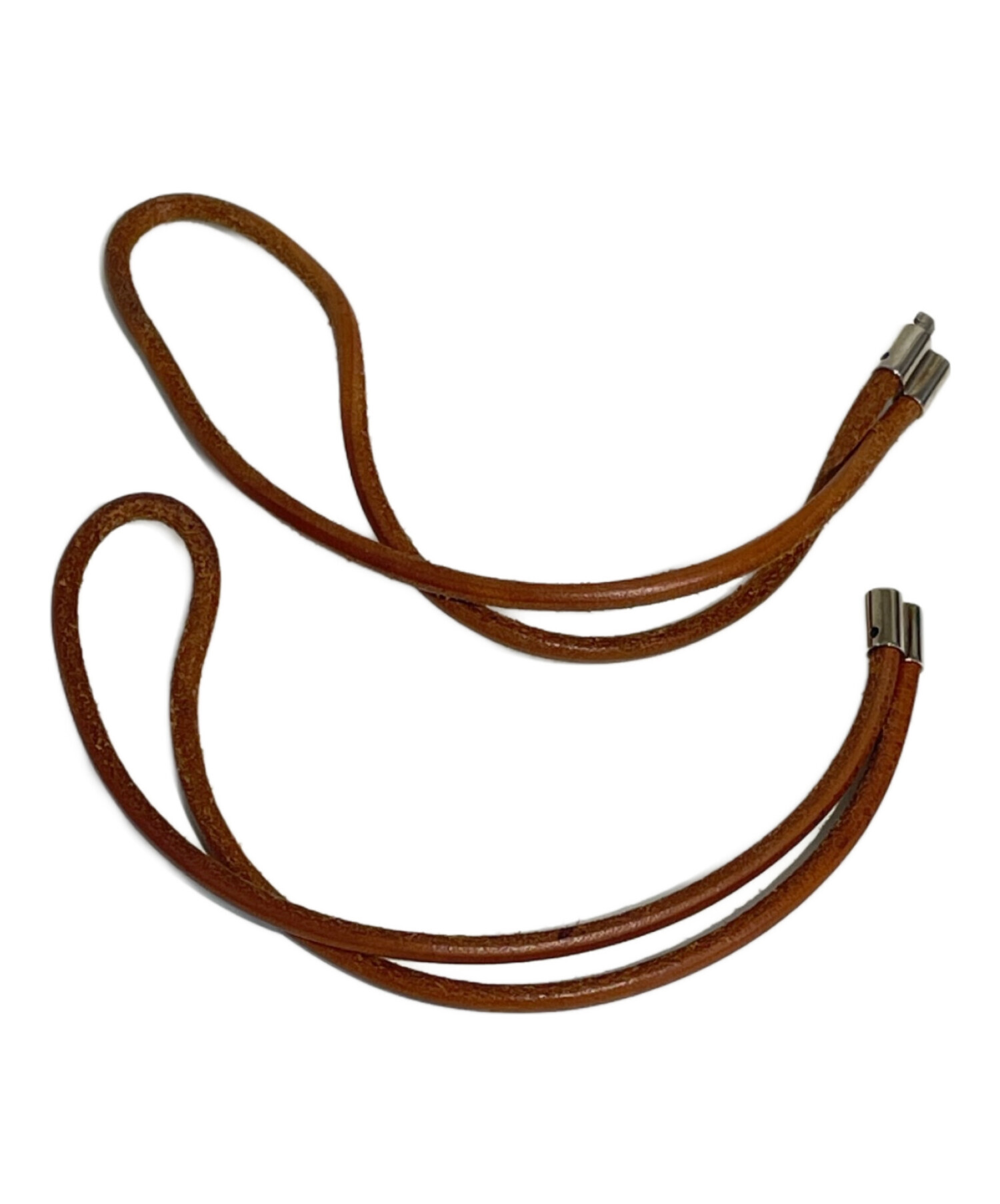 中古・古着通販】HERMES (エルメス) レザーチョーカー ブラウン