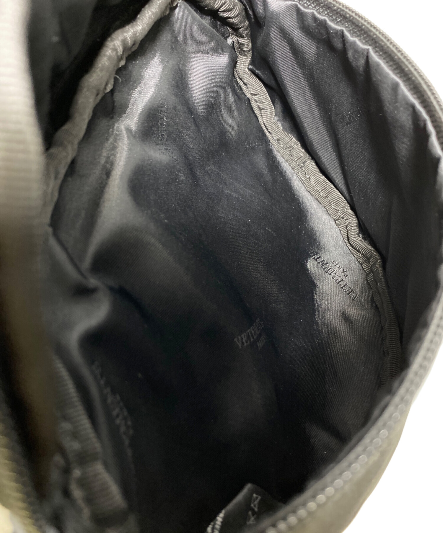 中古・古着通販】VETEMENTS (ヴェトモン) ウエストバッグ ブラック