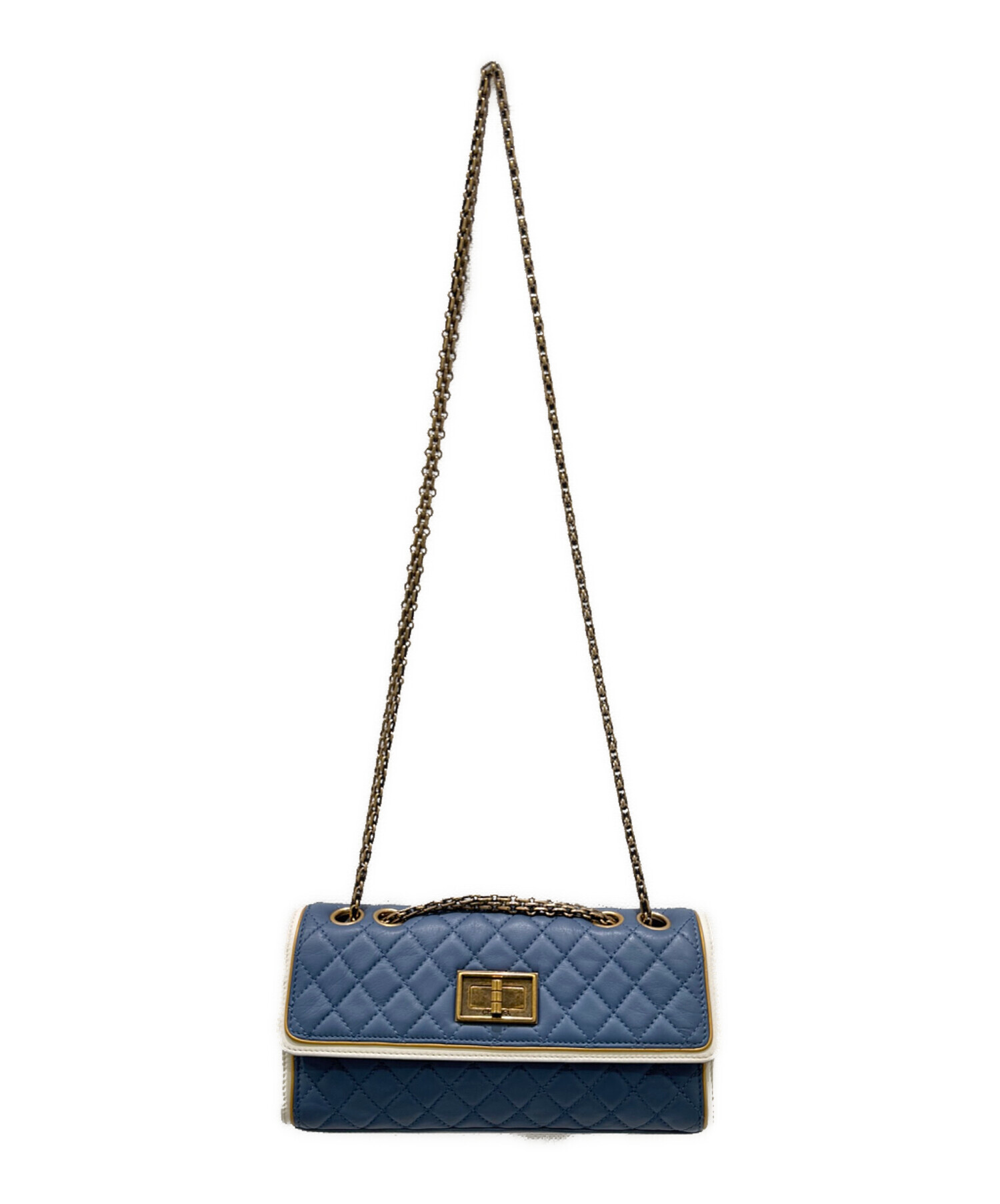 CHANEL シャネル 2.55 ツイード チェーンショルダーバッグ シャネル 2.55 チェーンショルダーバッグ ピンク GP金具 レディース