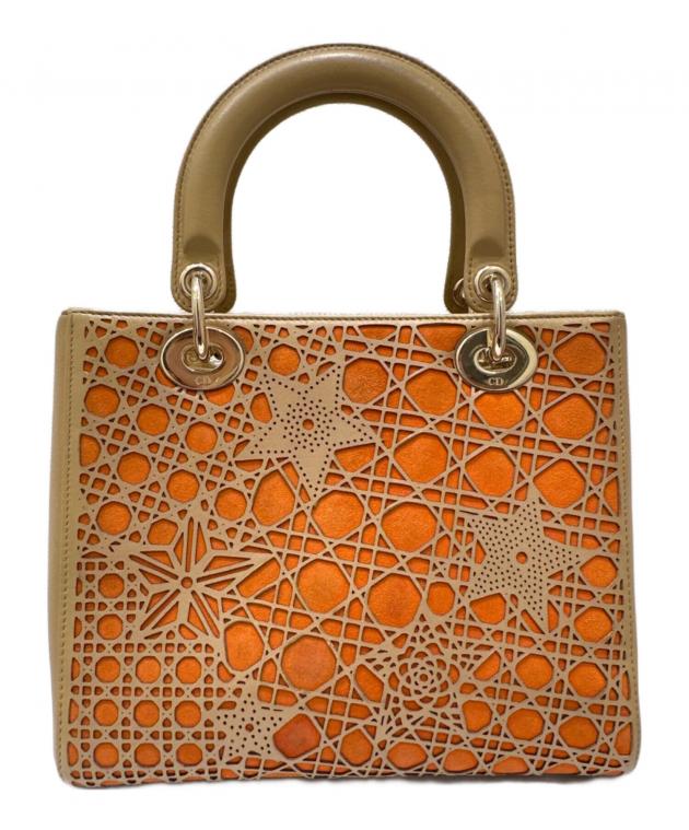 正規品本物✨クリスチャンディオール✨ハンドバッグ カナージュ✨オレンジ系 中古・古着通販】Christian Dior (クリスチャン ディオール) レディ
