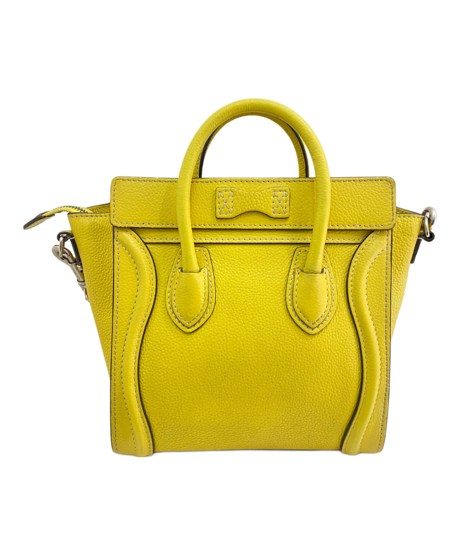 中古・古着通販】CELINE (セリーヌ) ラゲージ ナノ イエロー サイズ 