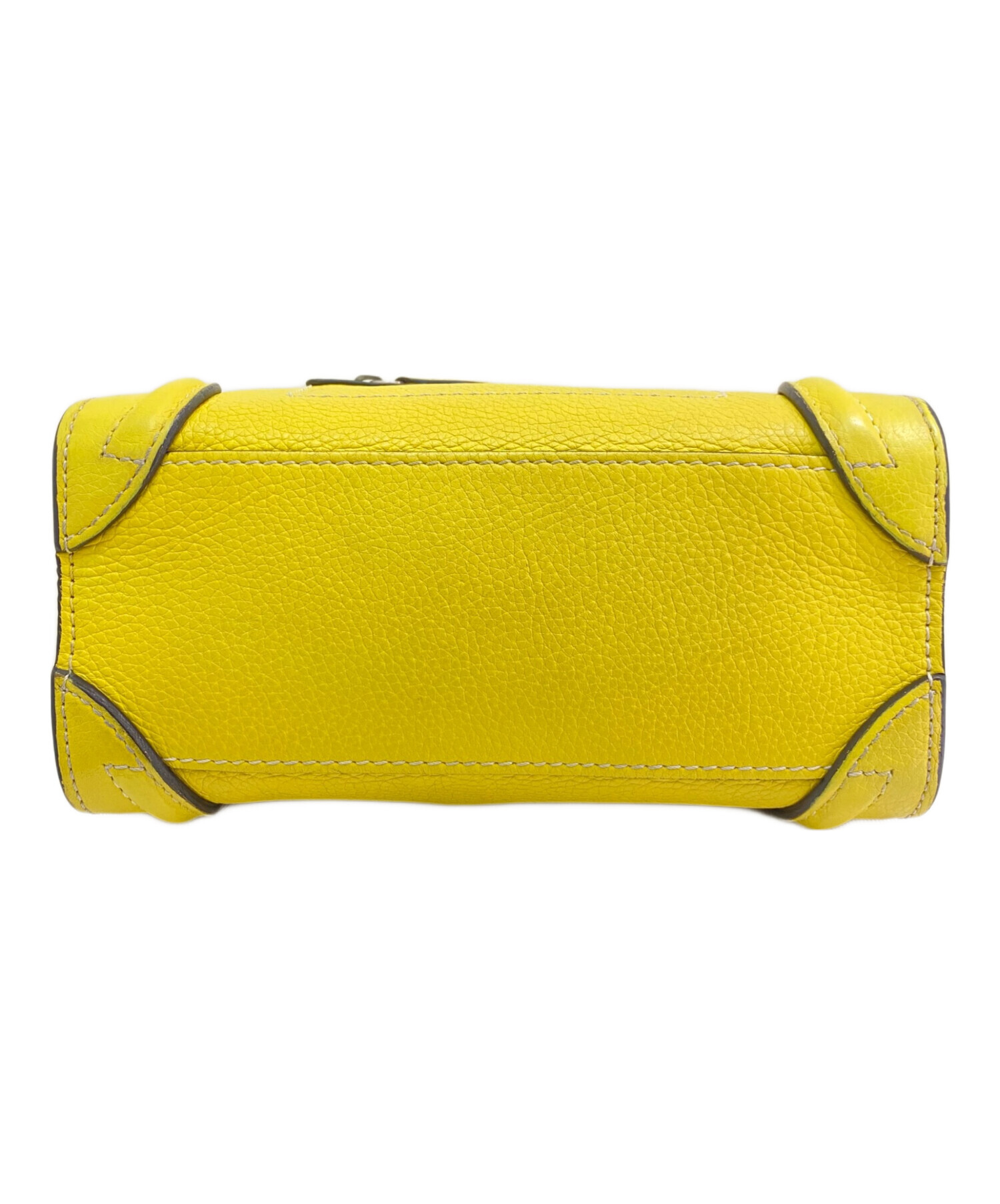 中古・古着通販】CELINE (セリーヌ) ラゲージ ナノ イエロー サイズ 