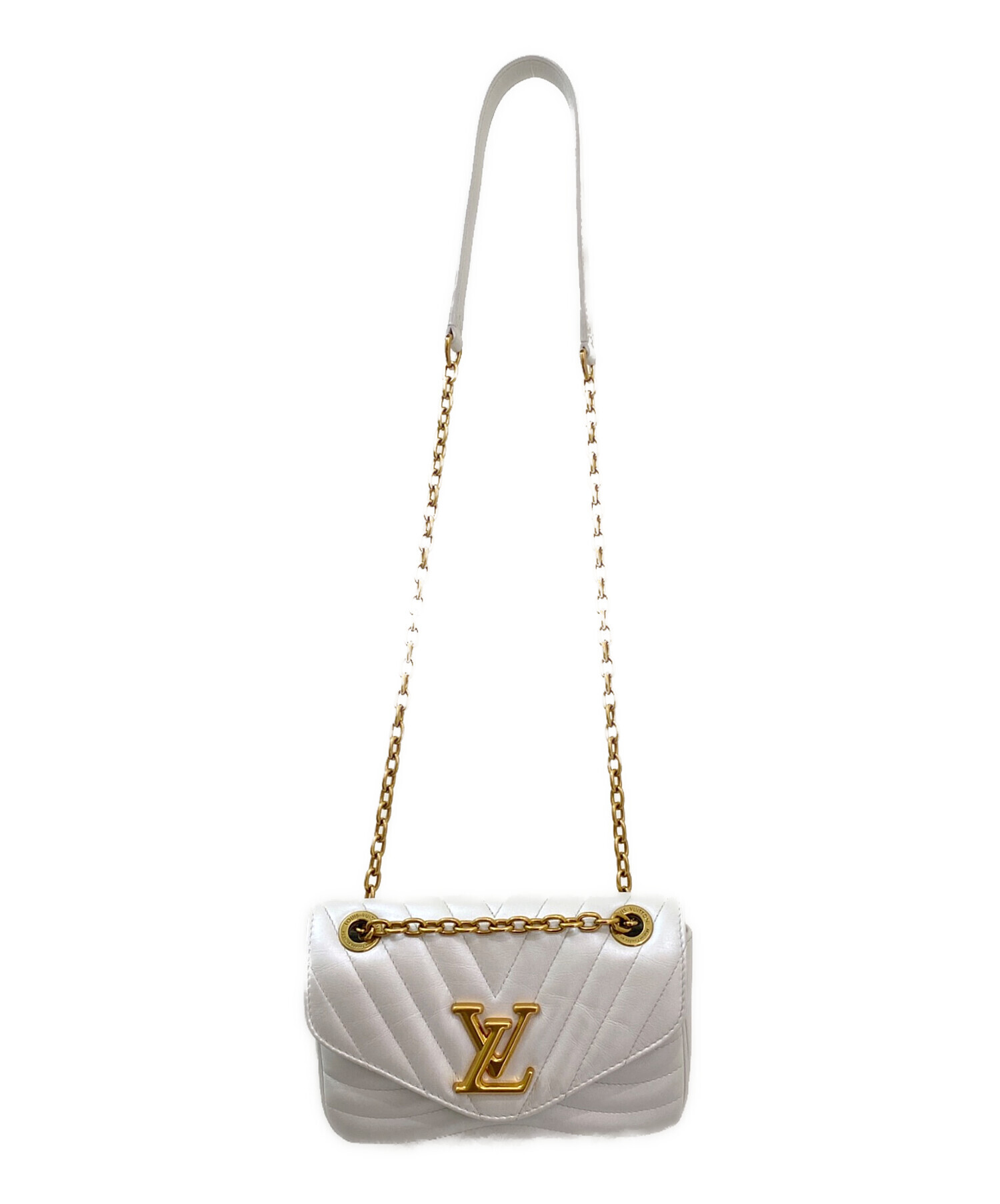 Louis Vuitton ホワイト ショルダーバッグ ニューウェーブ PM 中古・古着通販】LOUIS VUITTON (ルイ ヴィトン) ニューウェーブPM