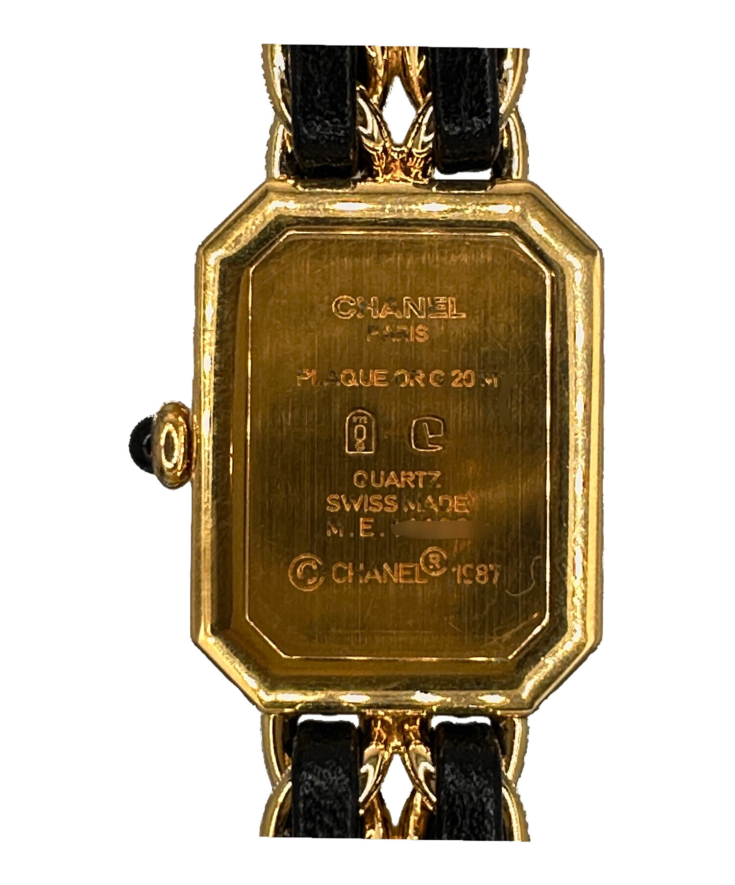 中古・古着通販】CHANEL (シャネル) プルミエール L 黒文字盤 サイズ:L 
