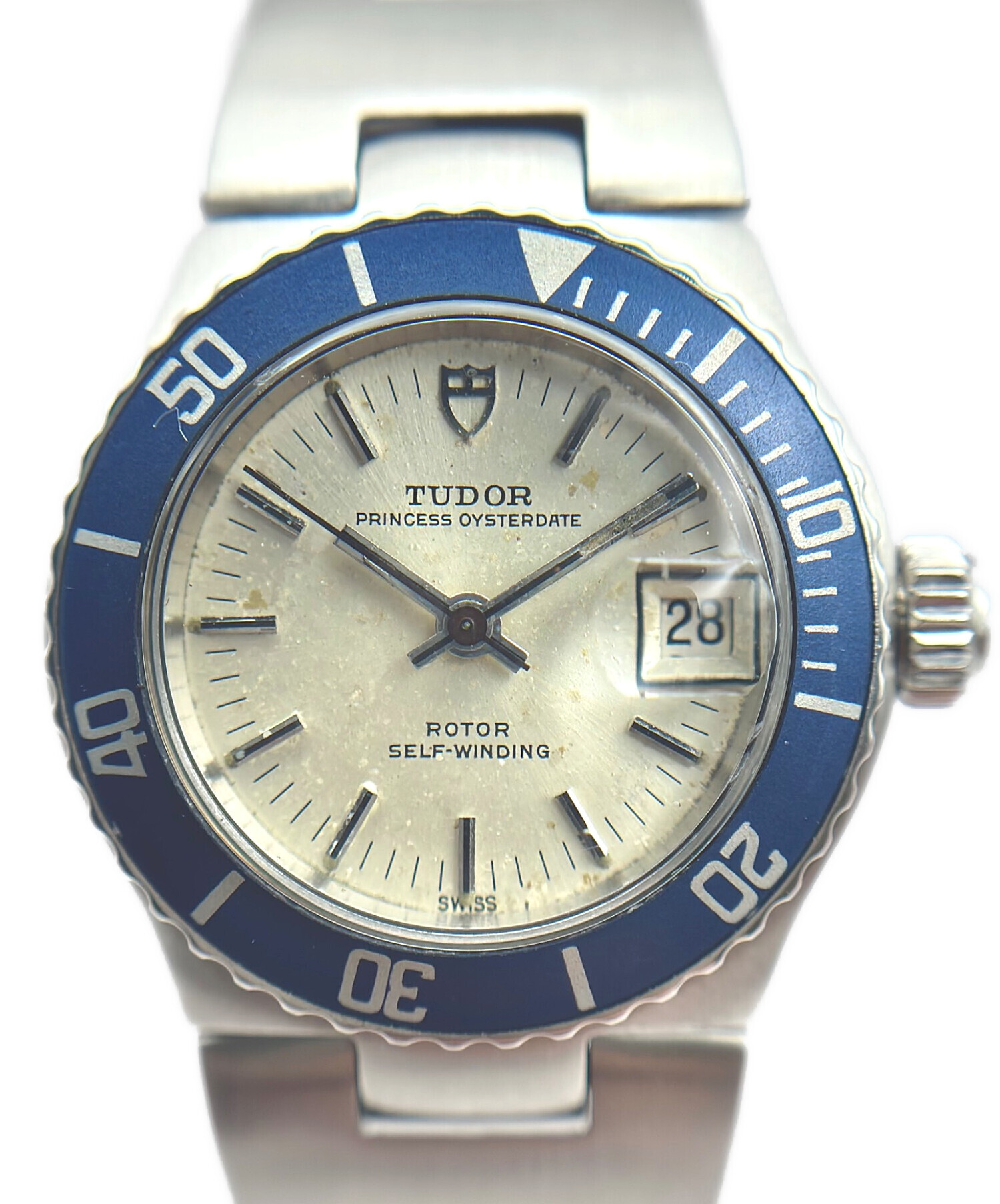 【美品】　TUDOR  チューダーレディース　ヴィンテージ　92400 中古)TUDOR チューダー プリンセス デイト 92400 ブラックアラビア