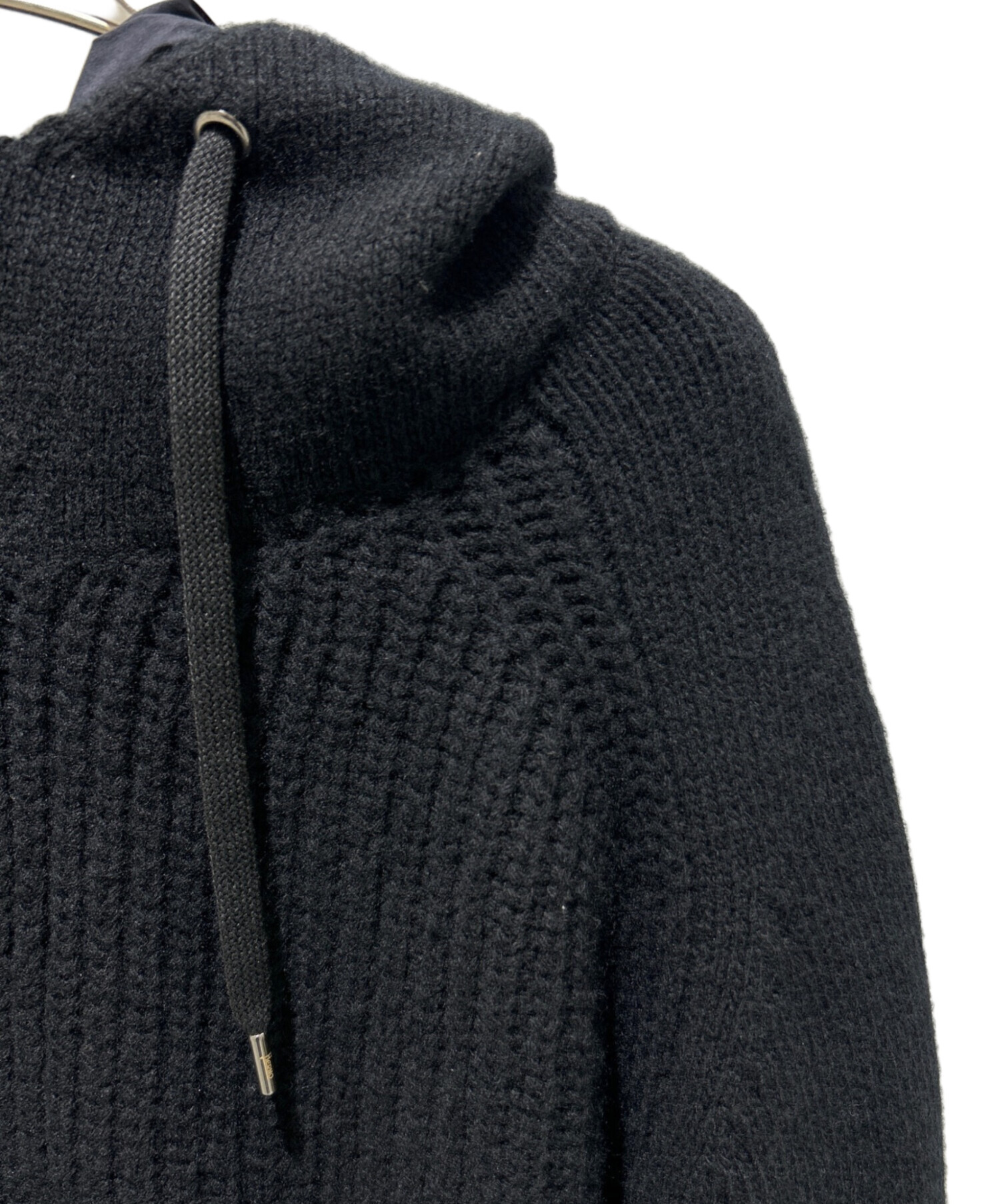 中古・古着通販】HERNO (ヘルノ) リバーシブルジップパーカー ブラック