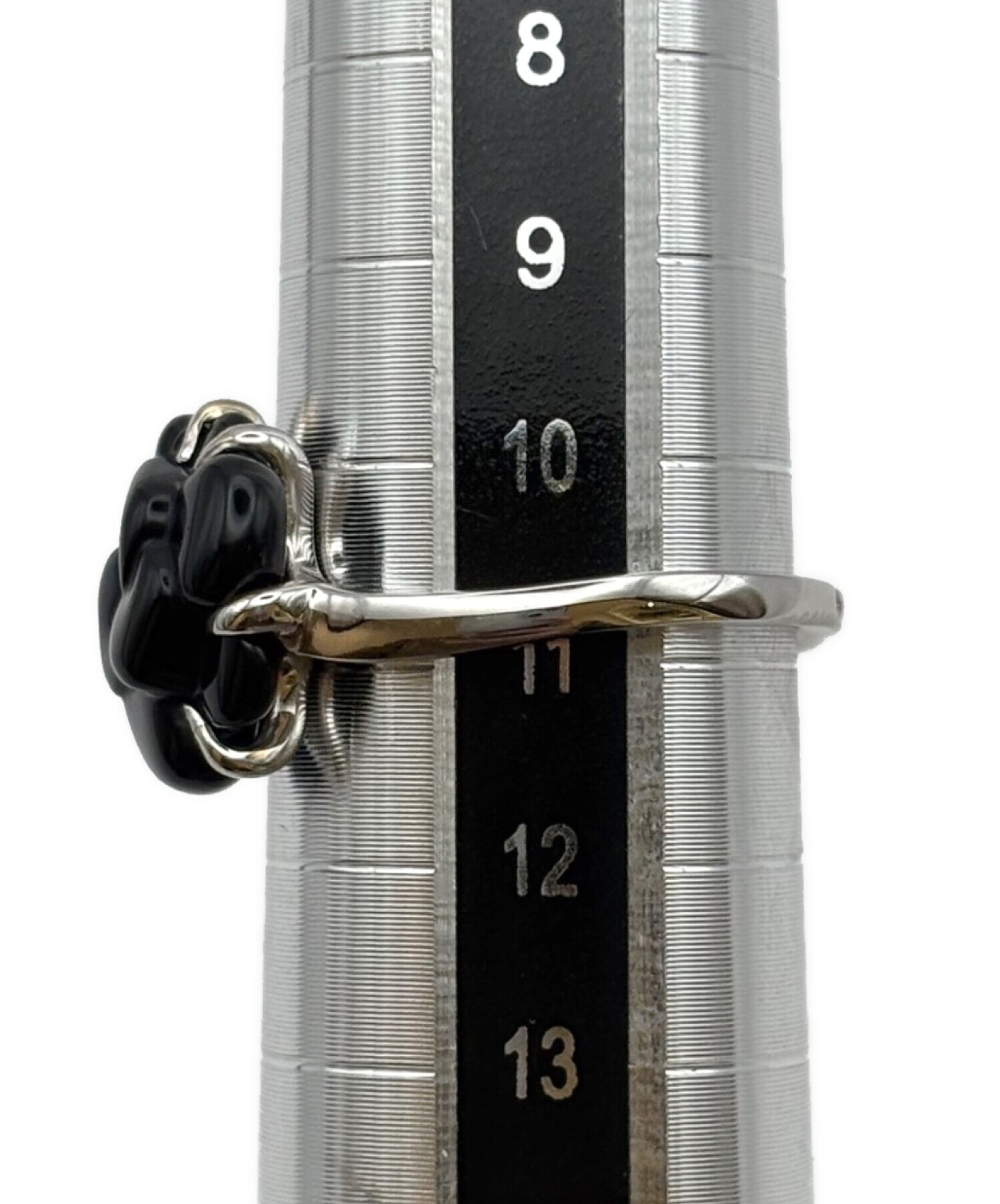 中古・古着通販】CHANEL (シャネル) Camélia Onyx Diamonds Ring