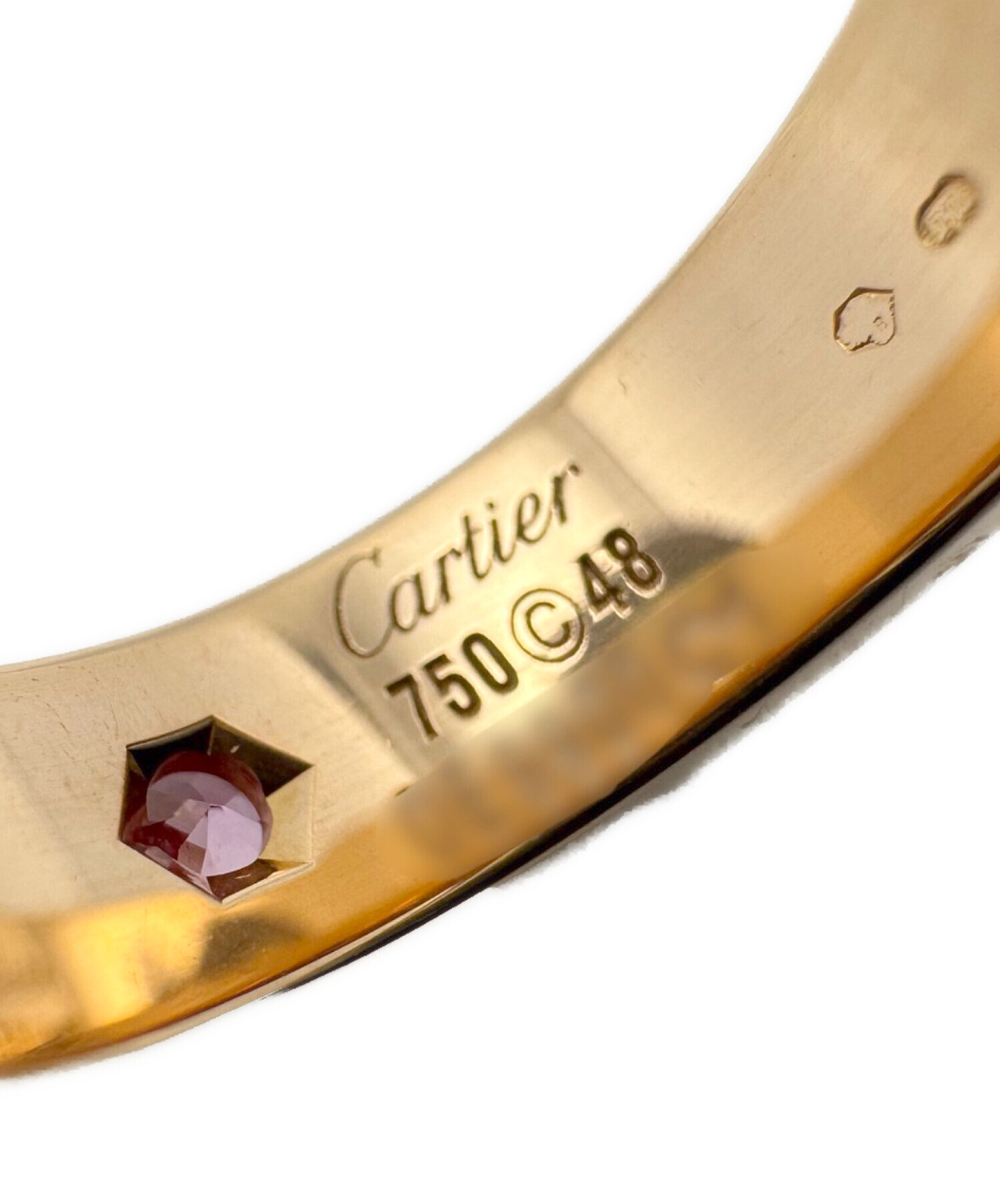 中古・古着通販】Cartier (カルティエ) ラブリング 1Pピンクサファイア