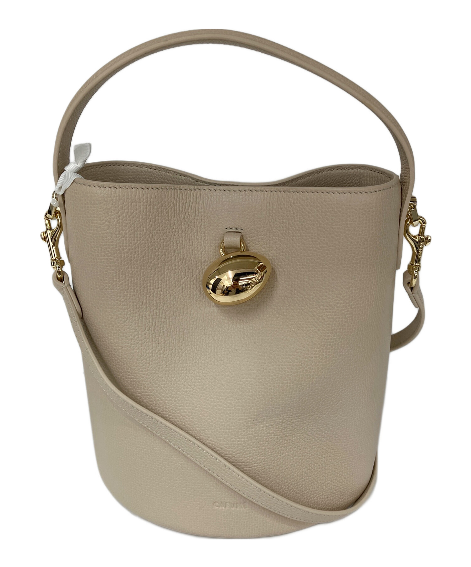 cafune カフネ ショルダーバッグ - ベージュ 【古着】【中古】 中古・古着通販】CAFUNE (カフネ) Egg Bucket ショルダーバッグ