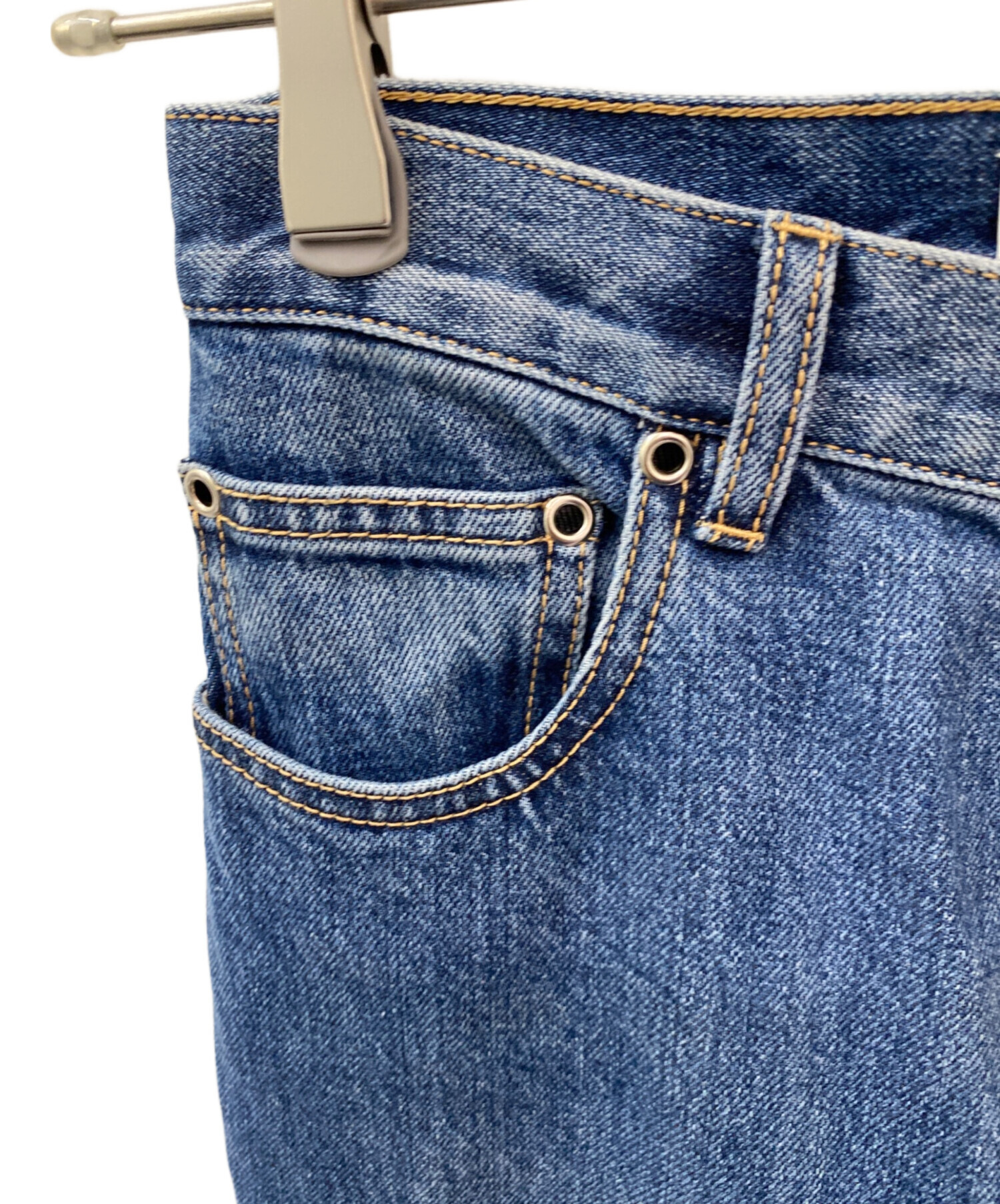 中古・古着通販】ALAIA (アライア) ブルー ハイウエスト ストレート