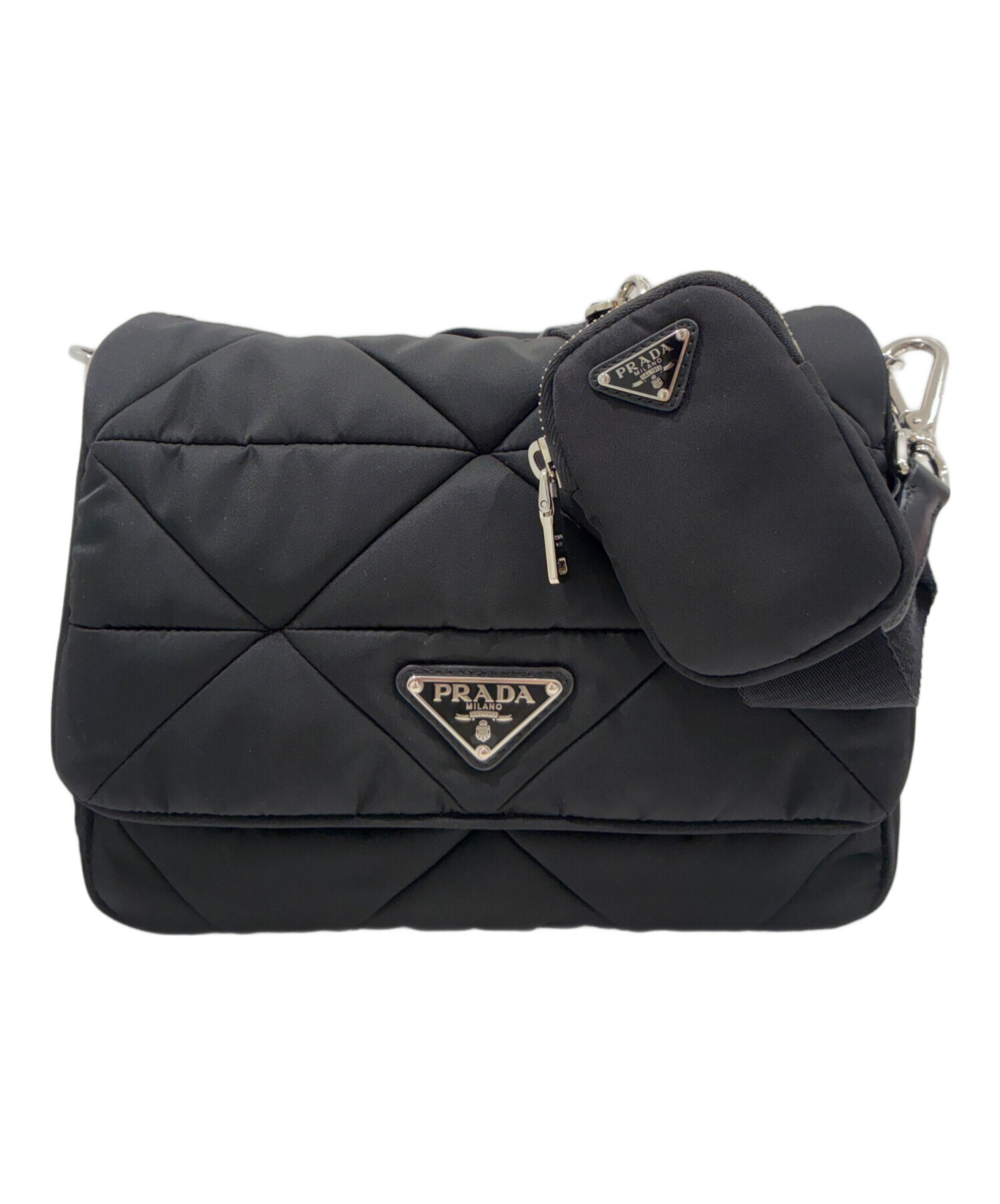 中古・古着通販】PRADA (プラダ) パデッドRe-Nylonショルダーバッグ