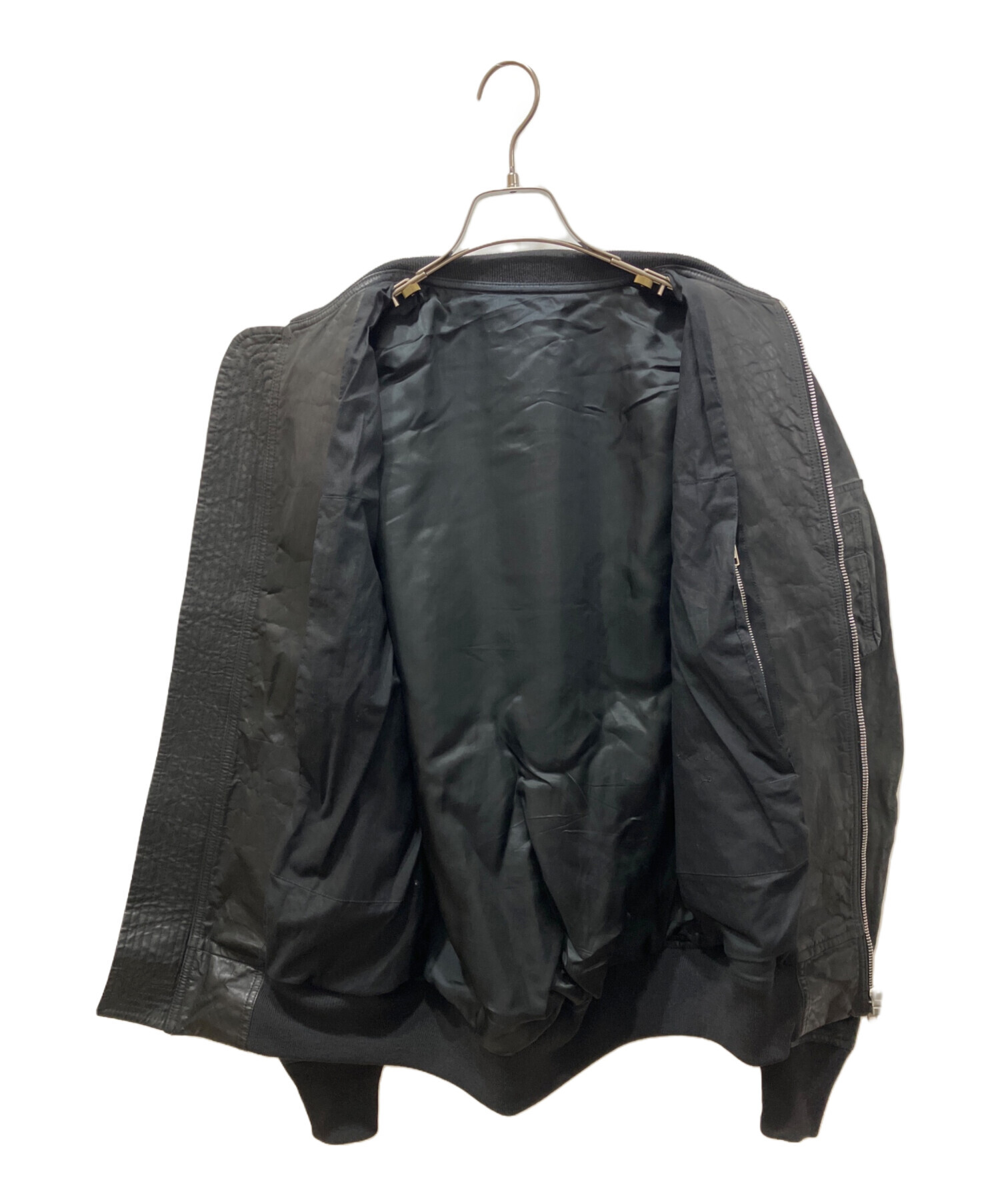rick owens リックオウエンス　MA-1 ジャケット　リバーシブル Rick Owens - 美品 rick owens bauhaus ボンバージャケット zip ma-1の