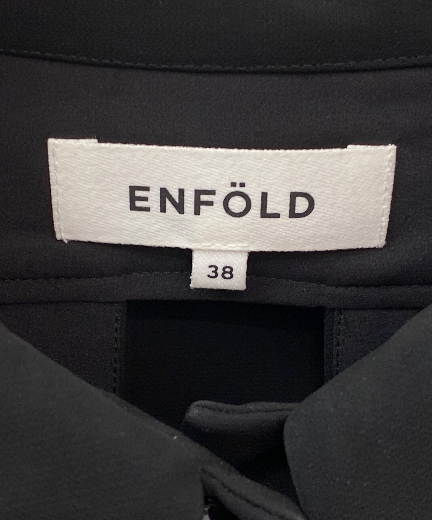 中古・古着通販】ENFOLD (エンフォルド) COLLAR PARTS ブラック サイズ