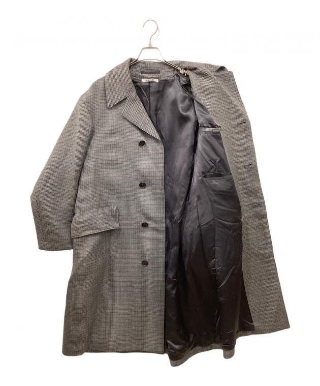 ジャケット・アウター AURALEE DOUBLE FACE LONG COAT 中古・古着通販】AURALEE (オーラリー) DOUBLE FACE CHECK LONG COAT