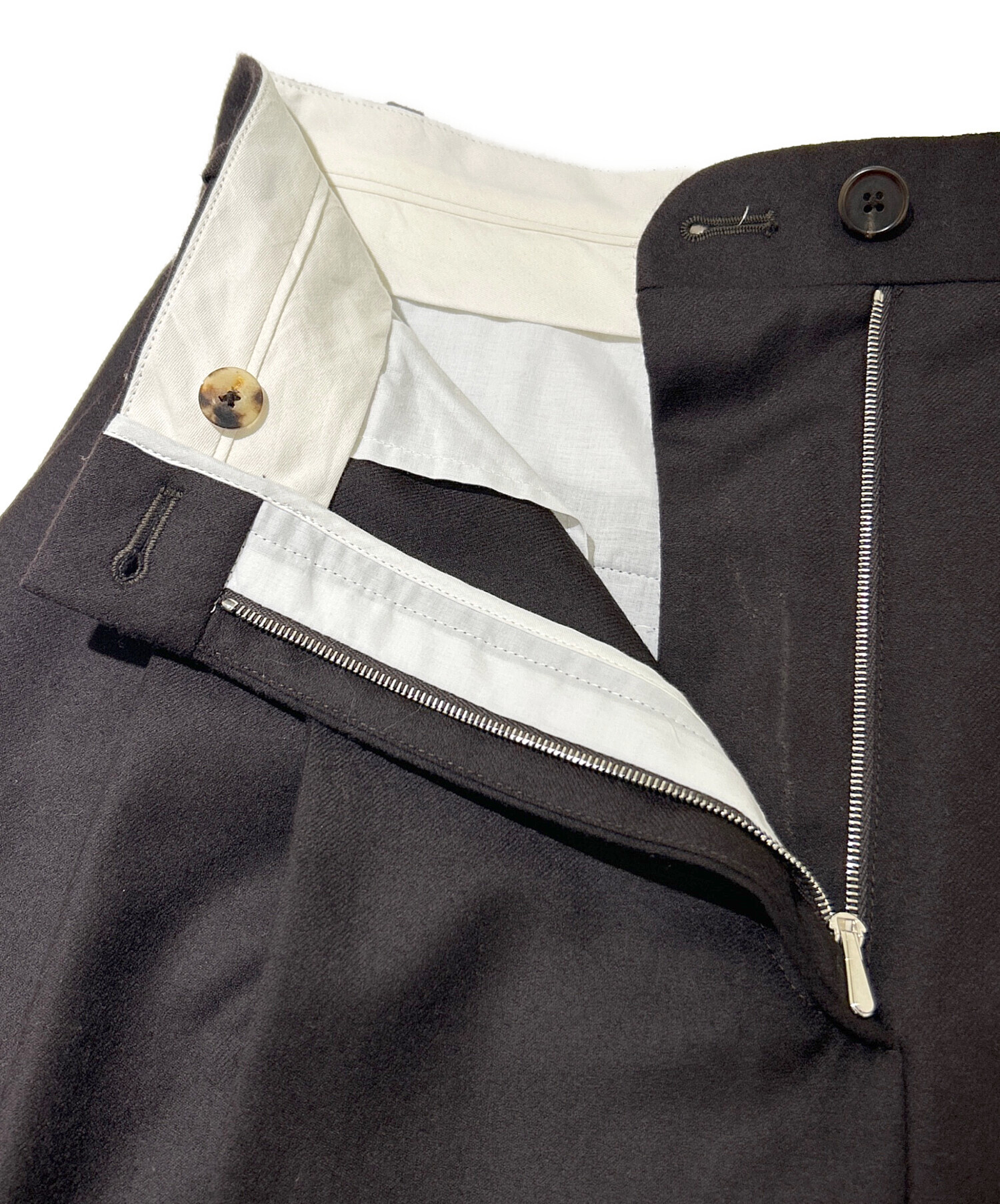 中古・古着通販】THE ROW (ザ ロウ) タックパンツ ブラウン サイズ:2