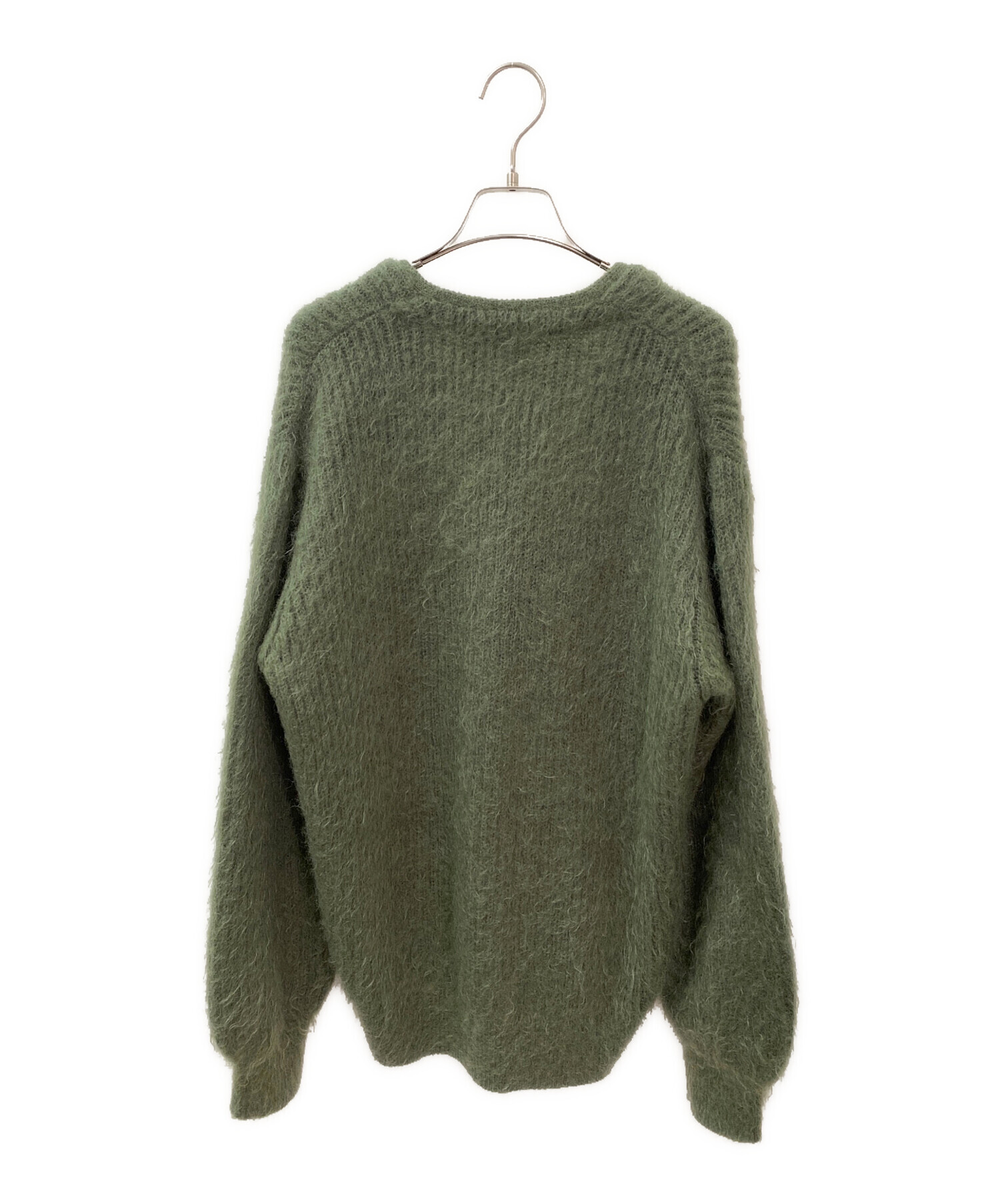 中古・古着通販】HYKE (ハイク) モヘアカーディガン グリーン サイズ:3