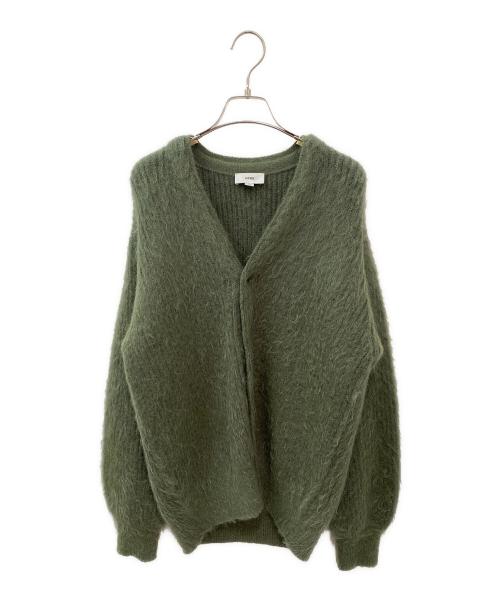 中古・古着通販】HYKE (ハイク) モヘアカーディガン グリーン サイズ:3