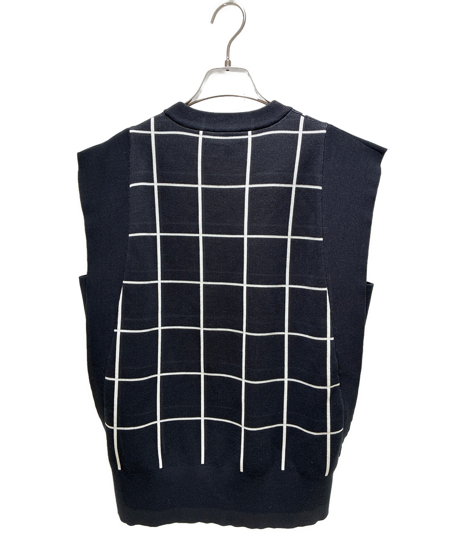 中古・古着通販】HYKE (ハイク) ウールベスト ブラック サイズ:2