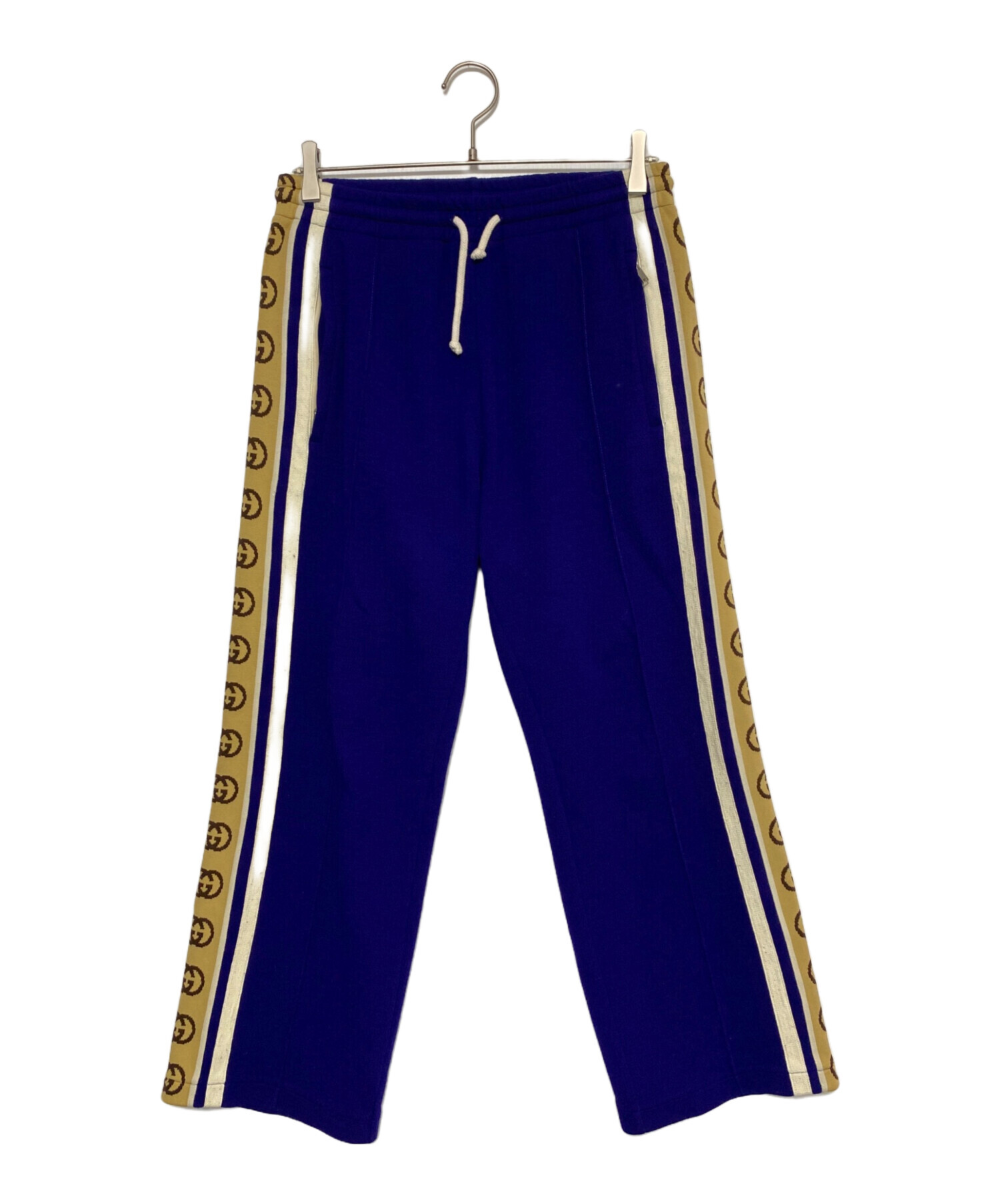 グッチトラックパンツ GUCCIストレッチパンツ 中古・古着通販】GUCCI (グッチ) サイドロゴウールトラックパンツ
