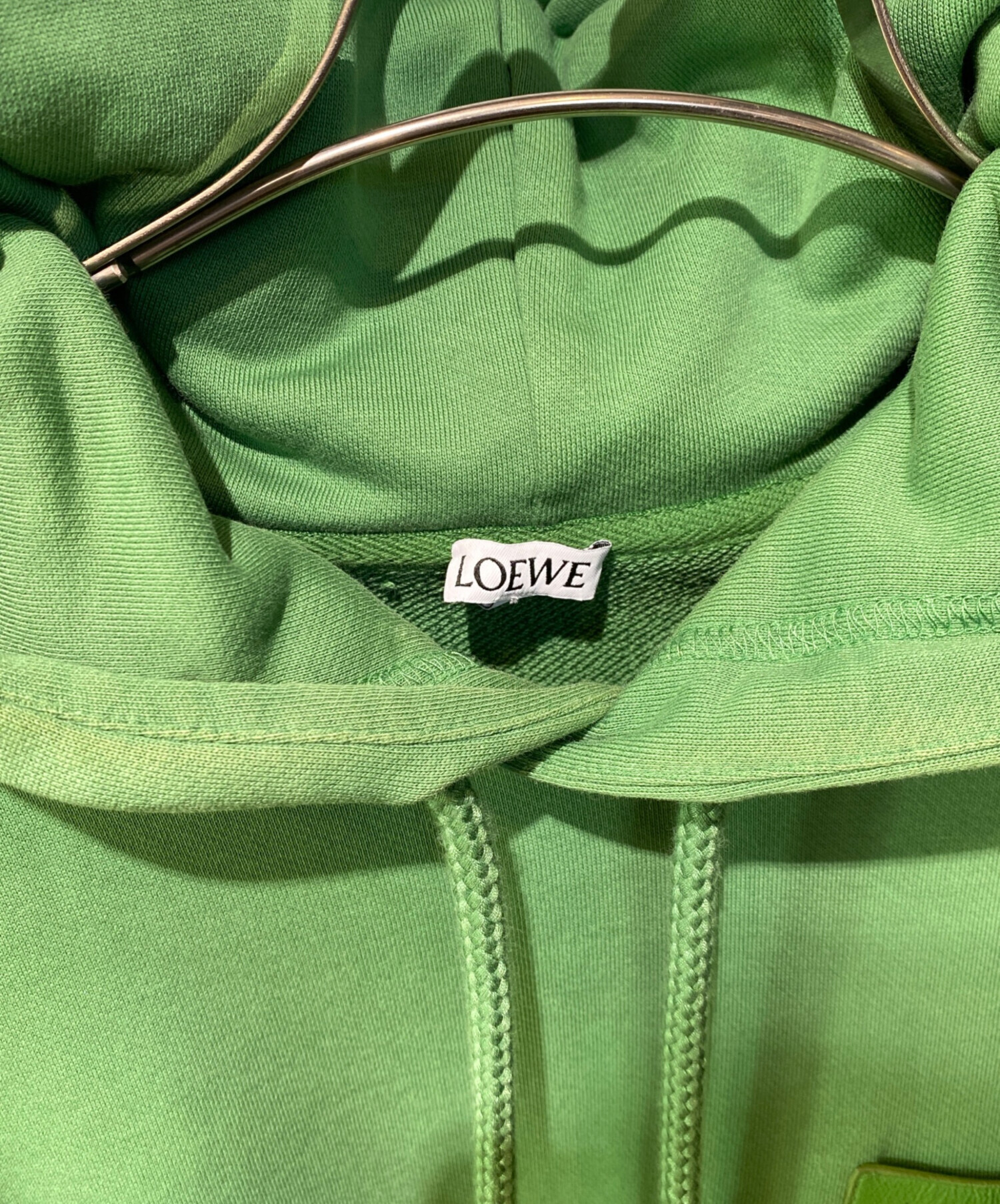 中古・古着通販】LOEWE (ロエベ) アナグラムレザーパッチパーカー