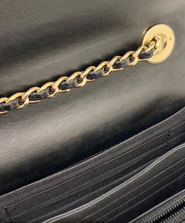 中古・古着通販】CHANEL (シャネル) チェーンウォレット ブラック