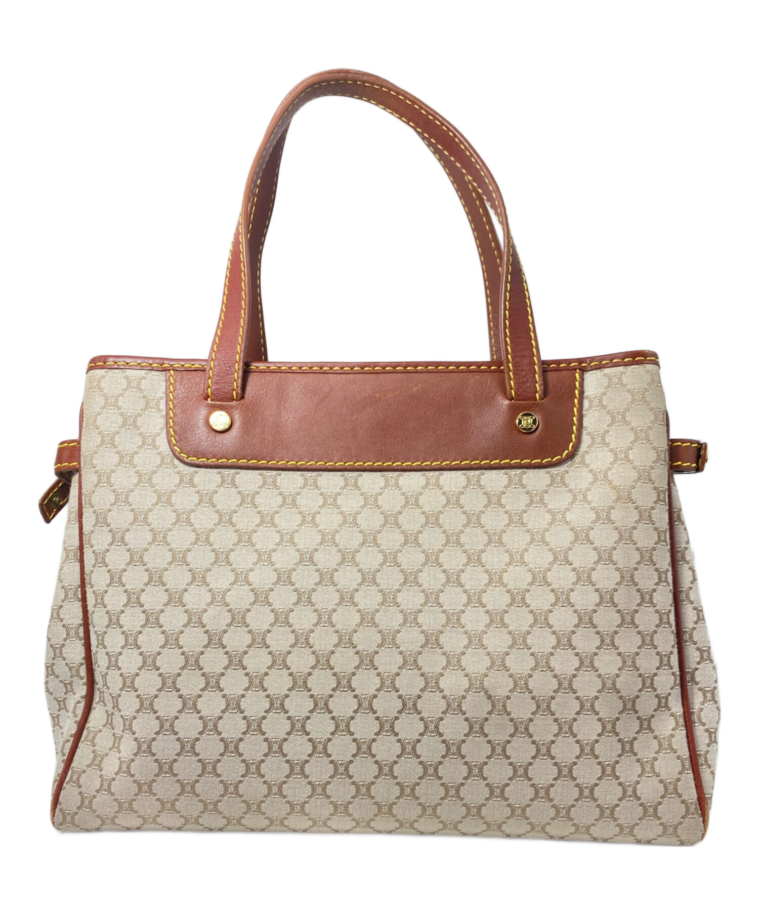 中古・古着通販】CELINE (セリーヌ) マカダムトートバッグ ベージュ