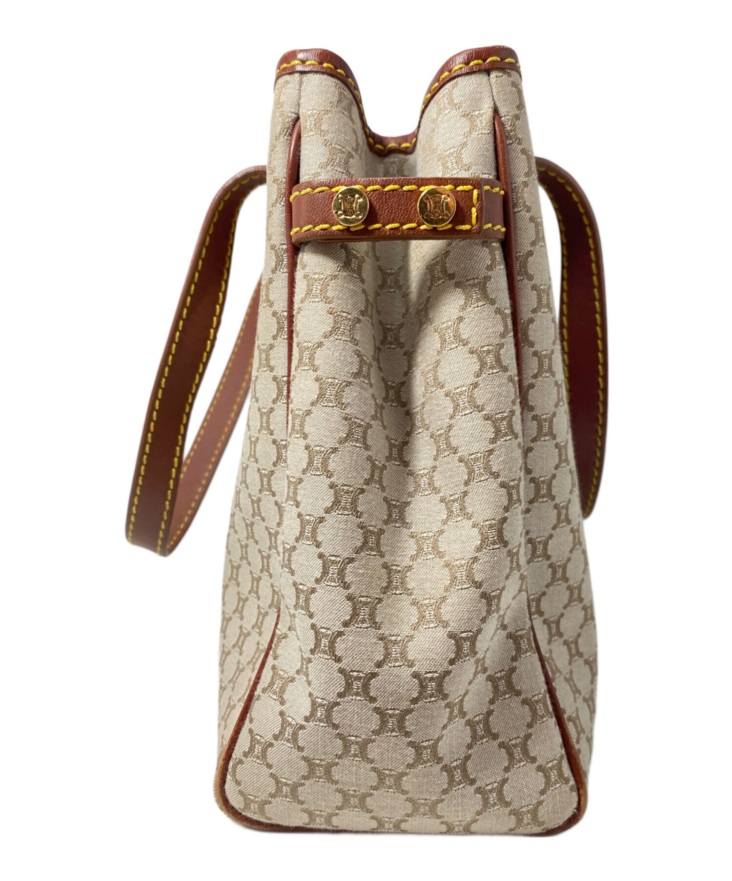 中古・古着通販】CELINE (セリーヌ) マカダムトートバッグ ベージュ