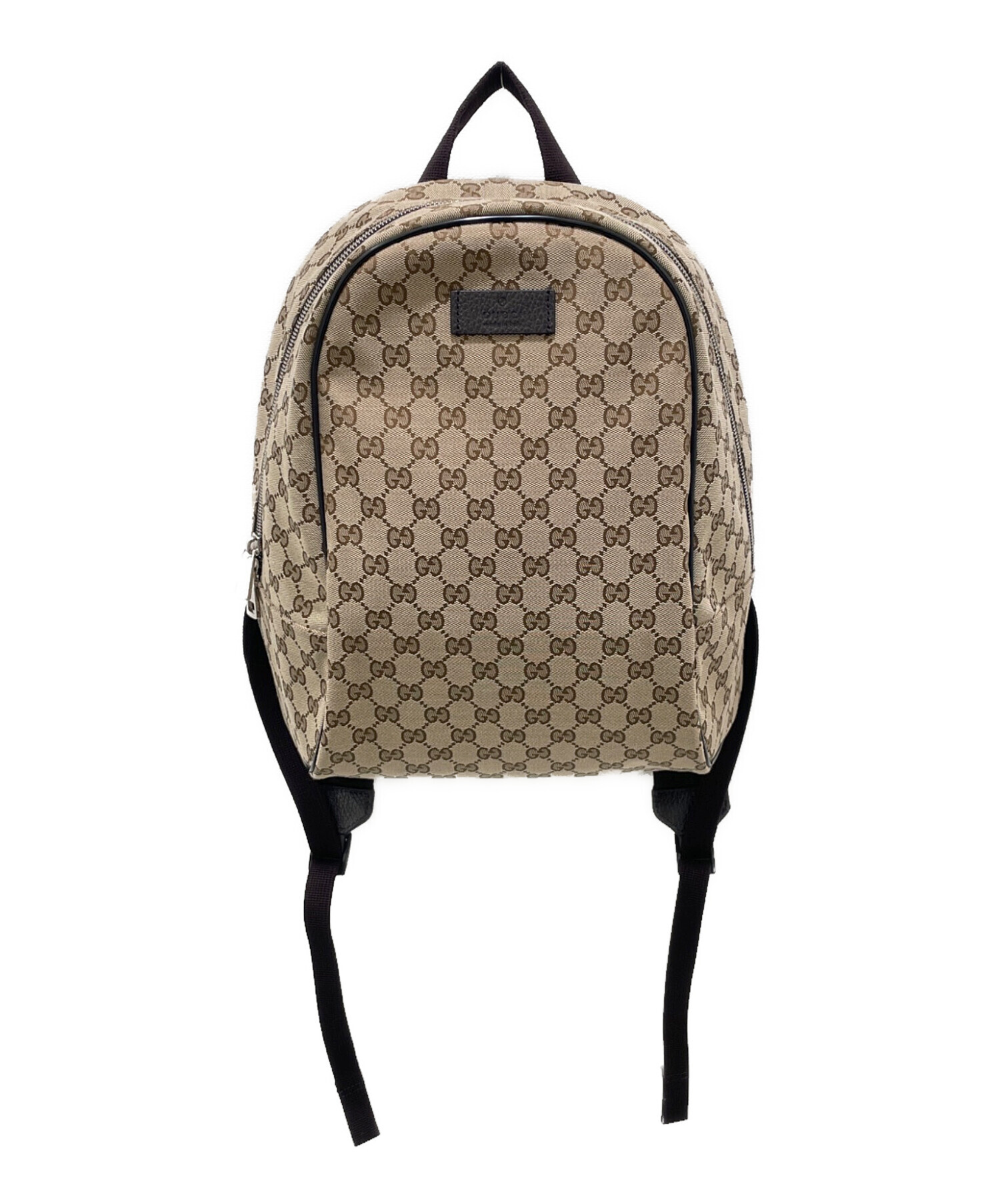 中古・古着通販】GUCCI (グッチ) GGキャンバスバッグパック ベージュ 