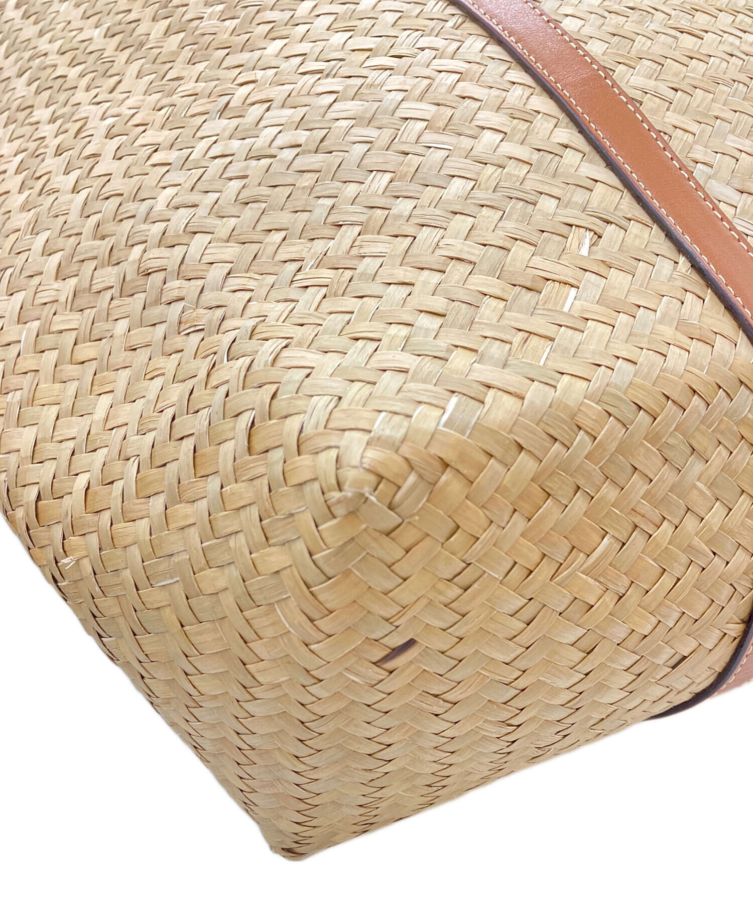 中古・古着通販】JIMMY CHOO (ジミーチュウ) RAFFIA TOTE かごバッグ