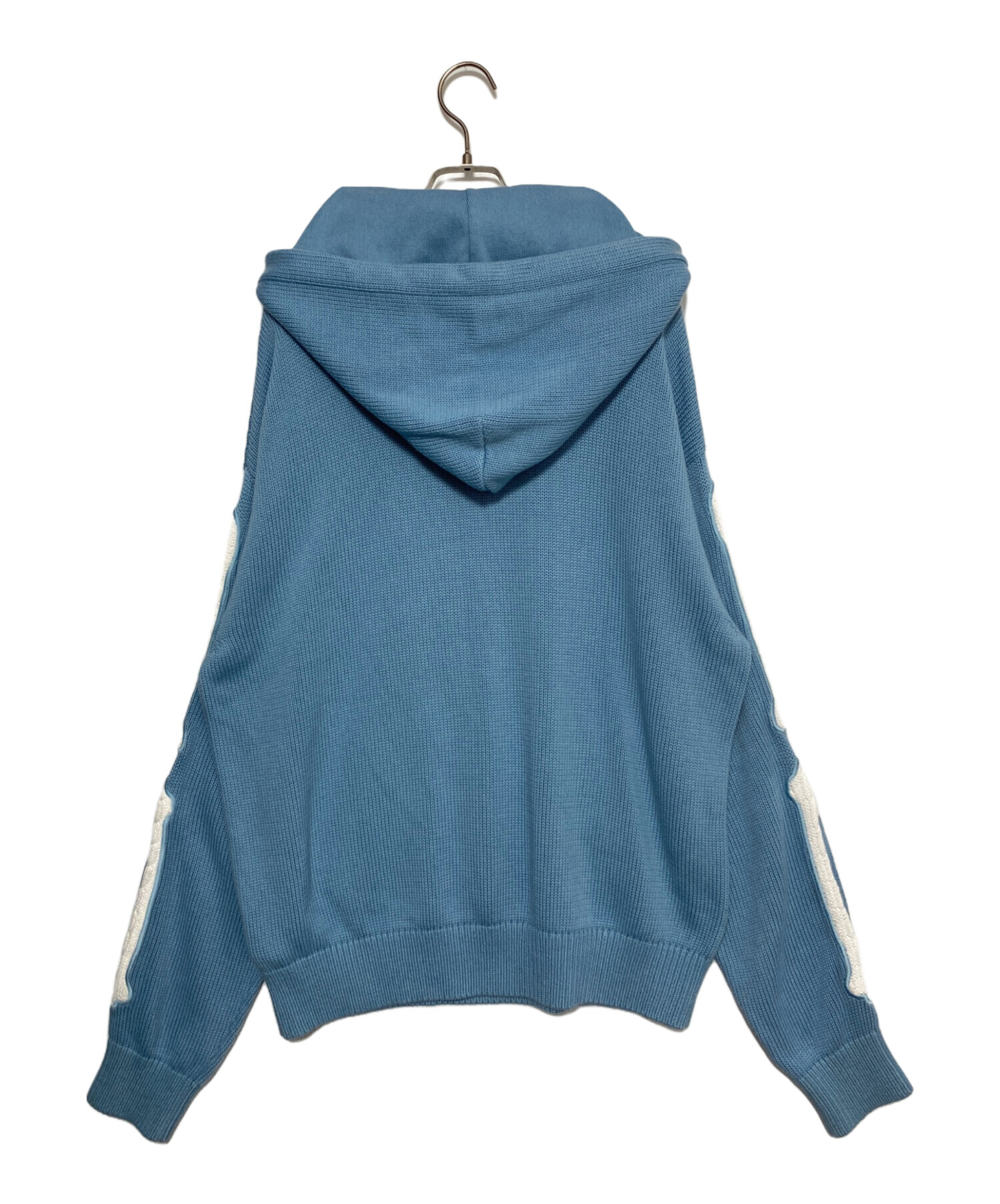 中古・古着通販】AMIRI (アミリ) ニットパーカー スカイブルー サイズ