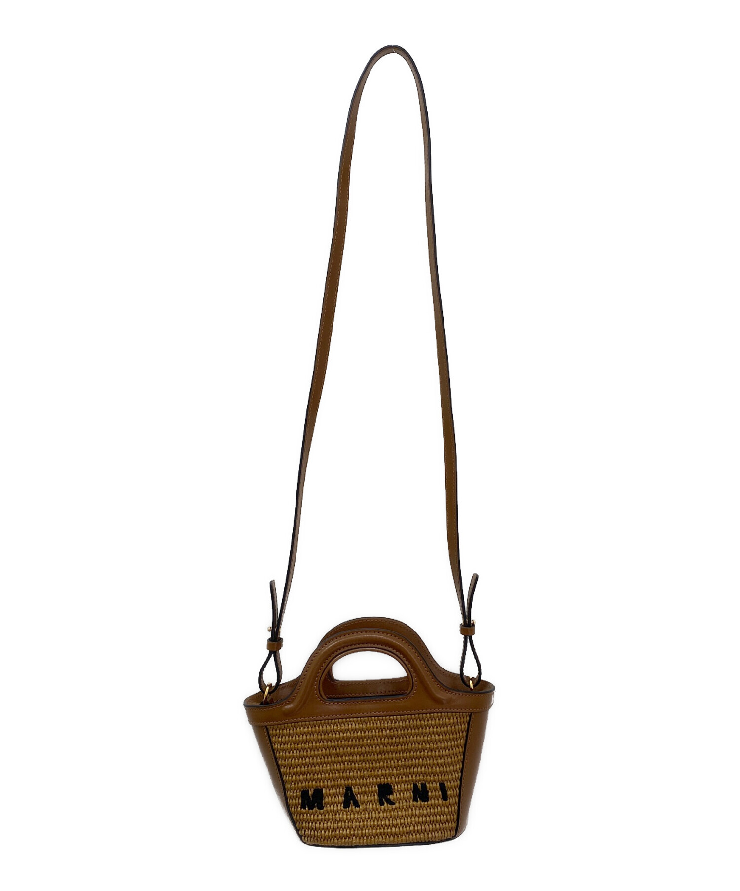 【超美品・未使用に近い】MARNI トロピカリア ミクロ ブラウン 楽天市場】マルニ ハンドバッグ ショルダーバッグ トロピカリア