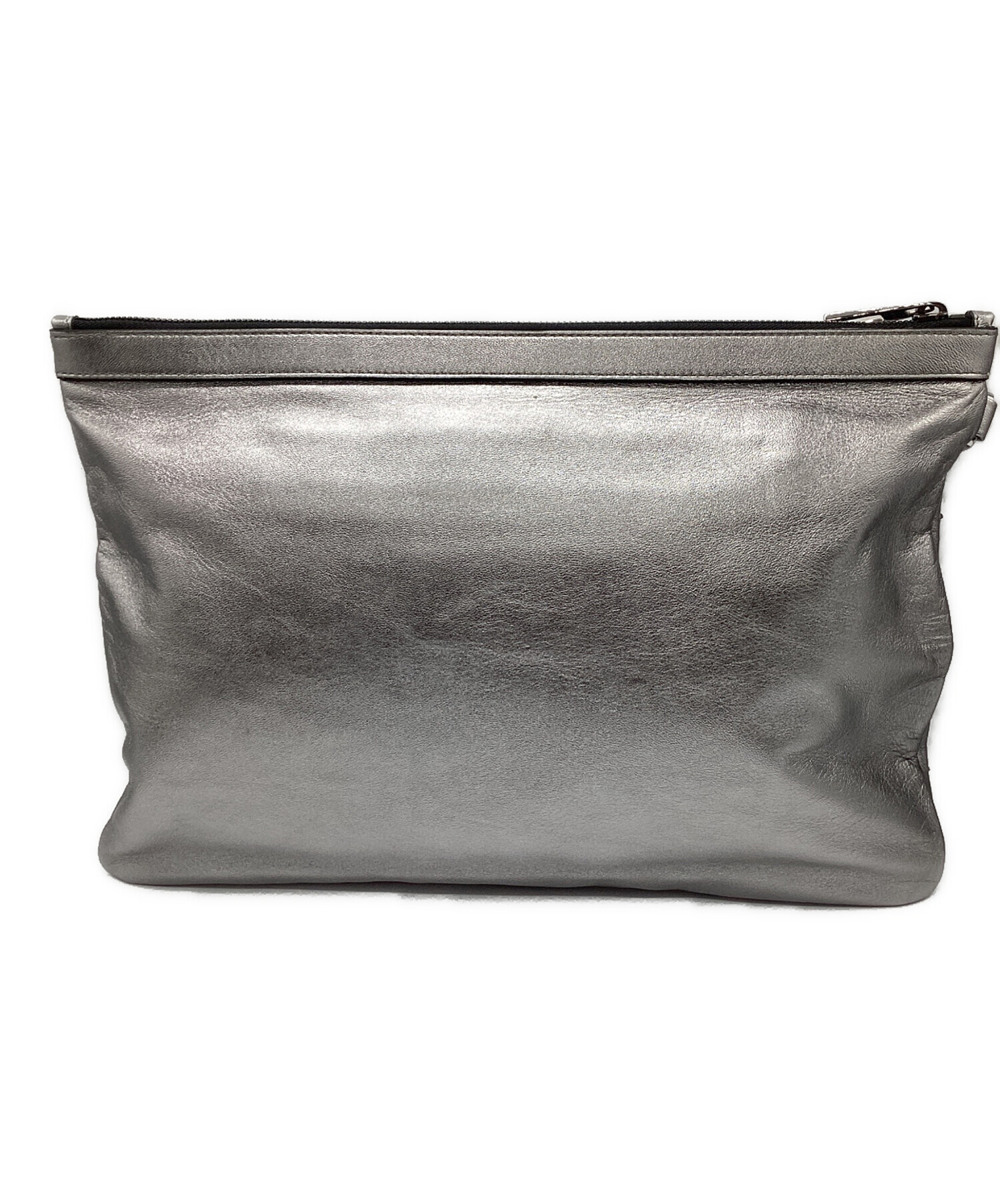 中古・古着通販】JIMMY CHOO (ジミーチュウ) クラッチバッグ シルバー