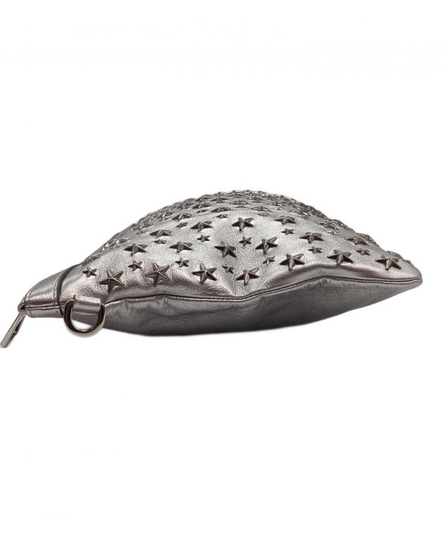 中古・古着通販】JIMMY CHOO (ジミーチュウ) クラッチバッグ シルバー