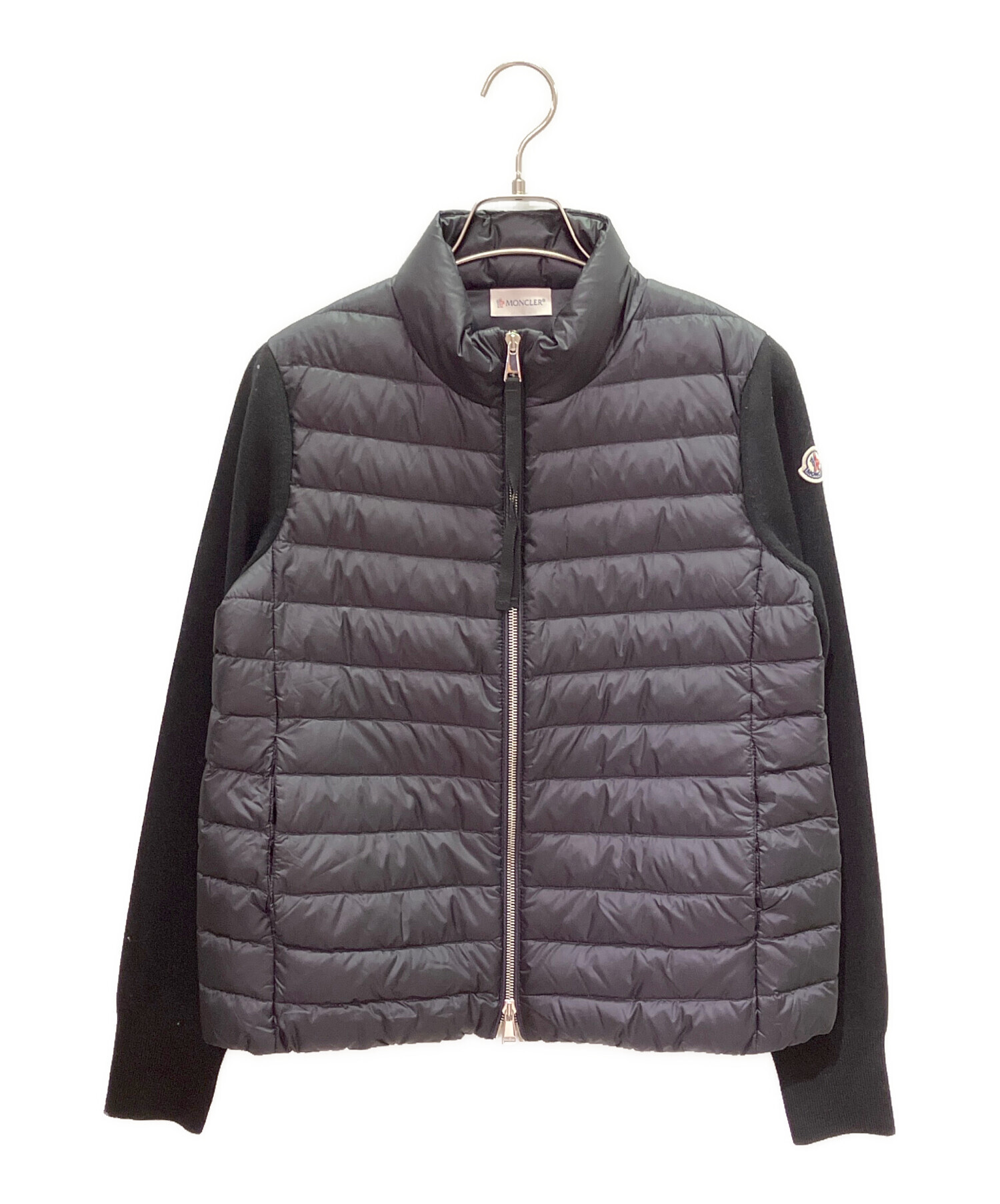 中古・古着通販】MONCLER (モンクレール) ニット切替ダウンジャケット 