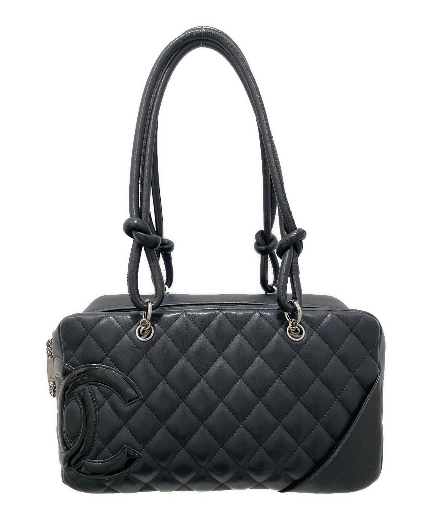 CHANEL　カンボンライン　ボーリングバッグ 中古・古着通販】CHANEL (シャネル) カンボンライン ボウリングバッグ