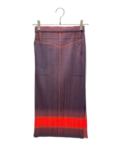 中古・古着通販】PLEATS PLEASE (プリーツプリーズ) デニム転写ロング