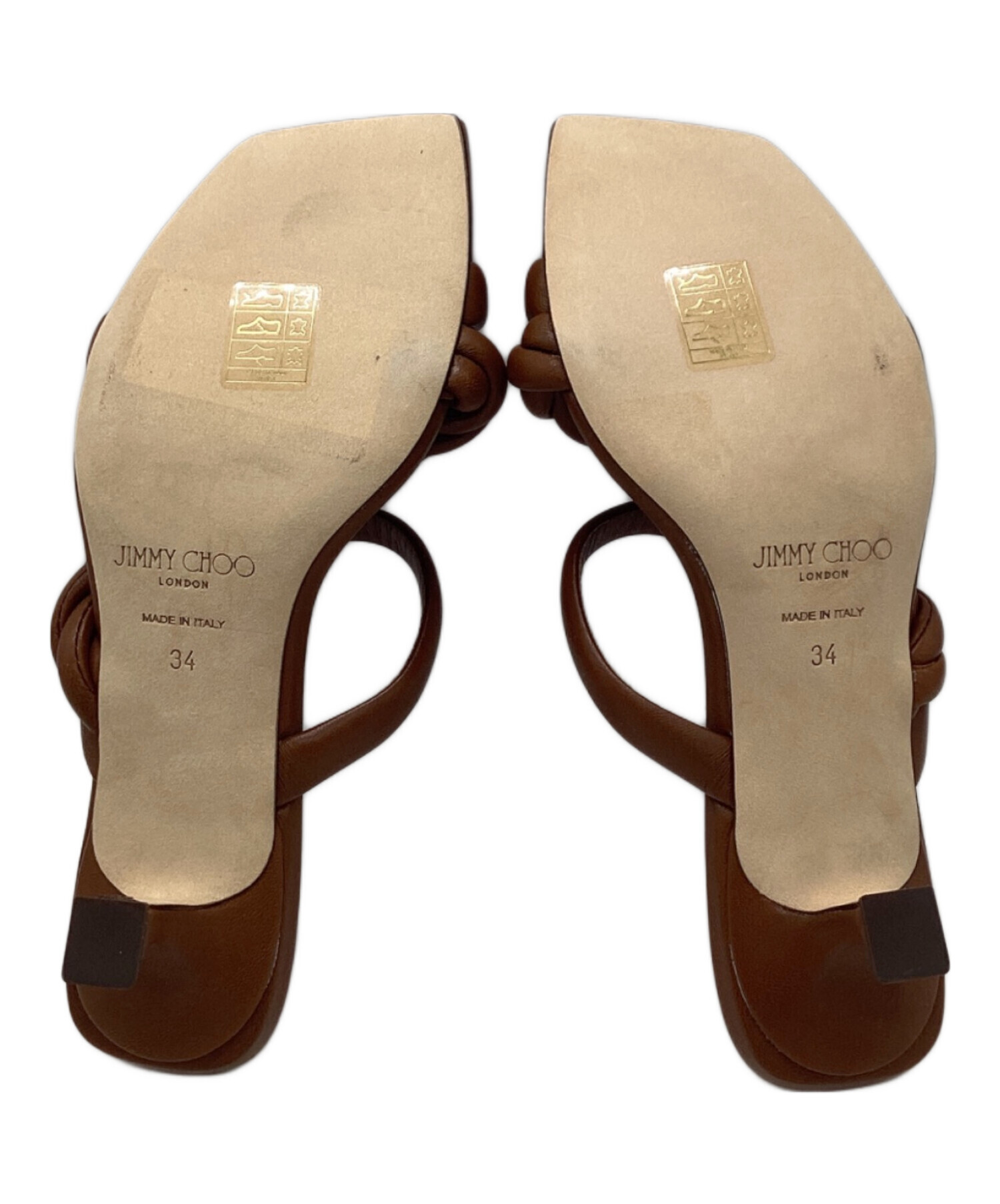 中古・古着通販】JIMMY CHOO (ジミーチュウ) サンダル ブラウン サイズ