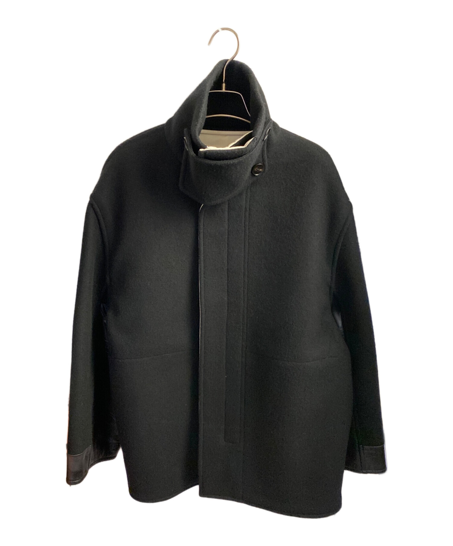 中古・古着通販】JIL SANDER (ジルサンダー) ウールレザー切替