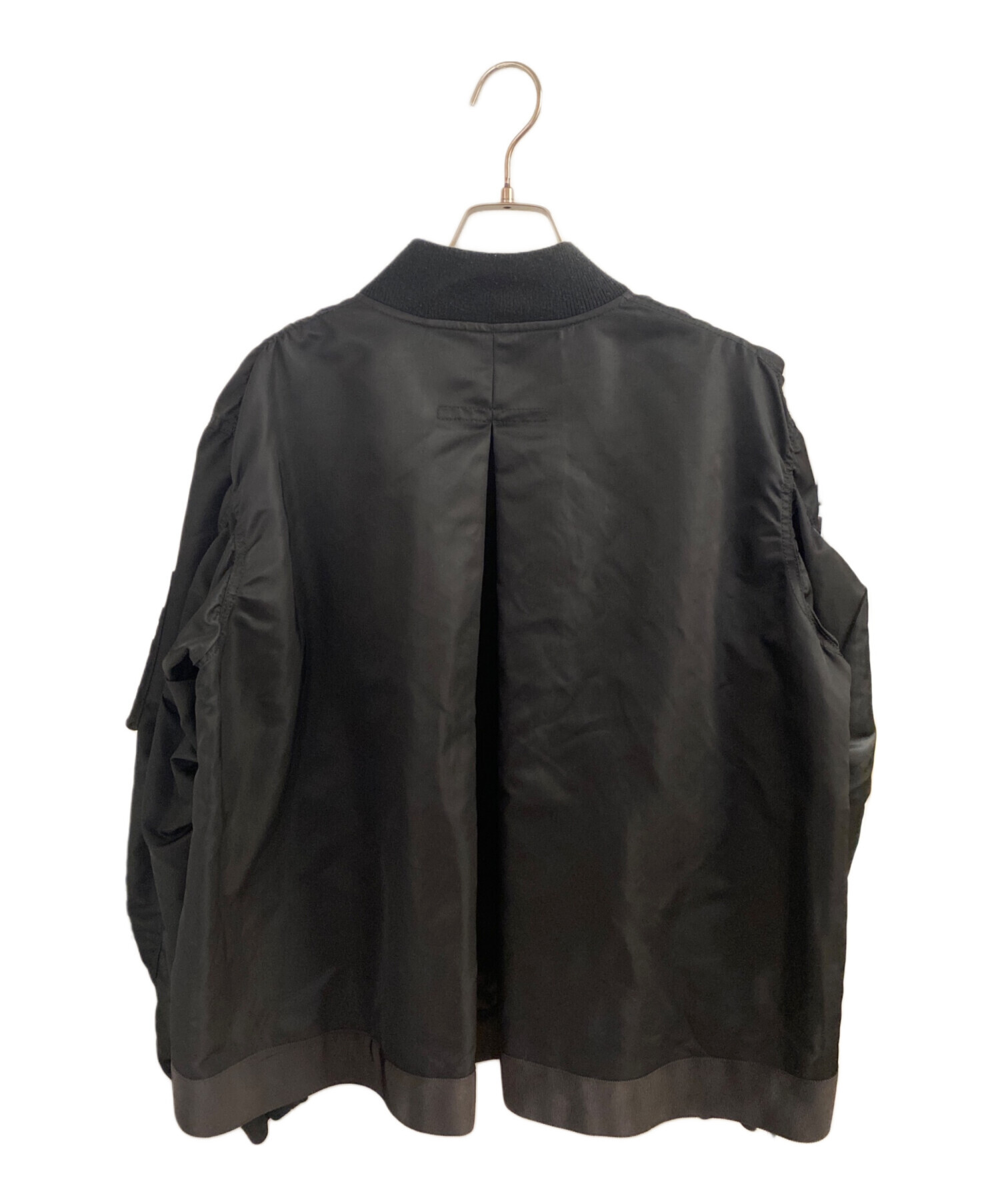 中古・古着通販】sacai (サカイ) Back Flare MA-1ジャケット ブラック 